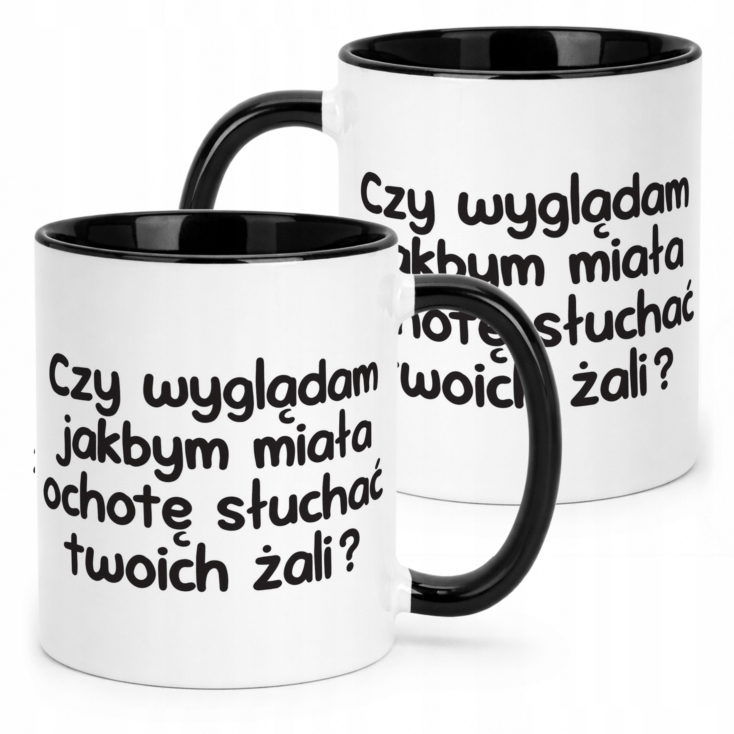 Kubek Czarny Czy Wyglądam Jakbym Miała Ochotę Śmieszny Zabawny Prezent
