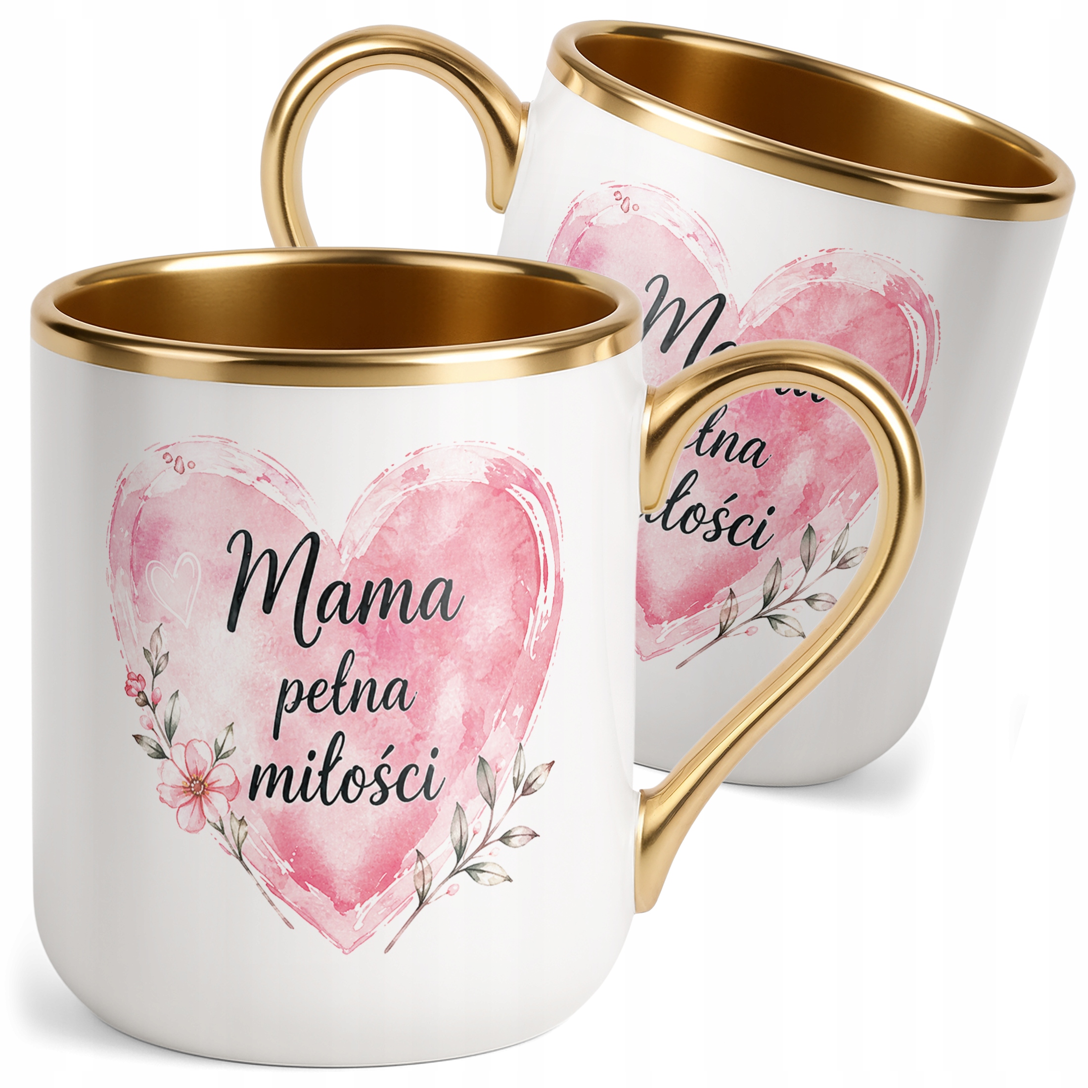 Prezent na Dzień Matki kubek premium złoty dla mamy piękny upominek mamy