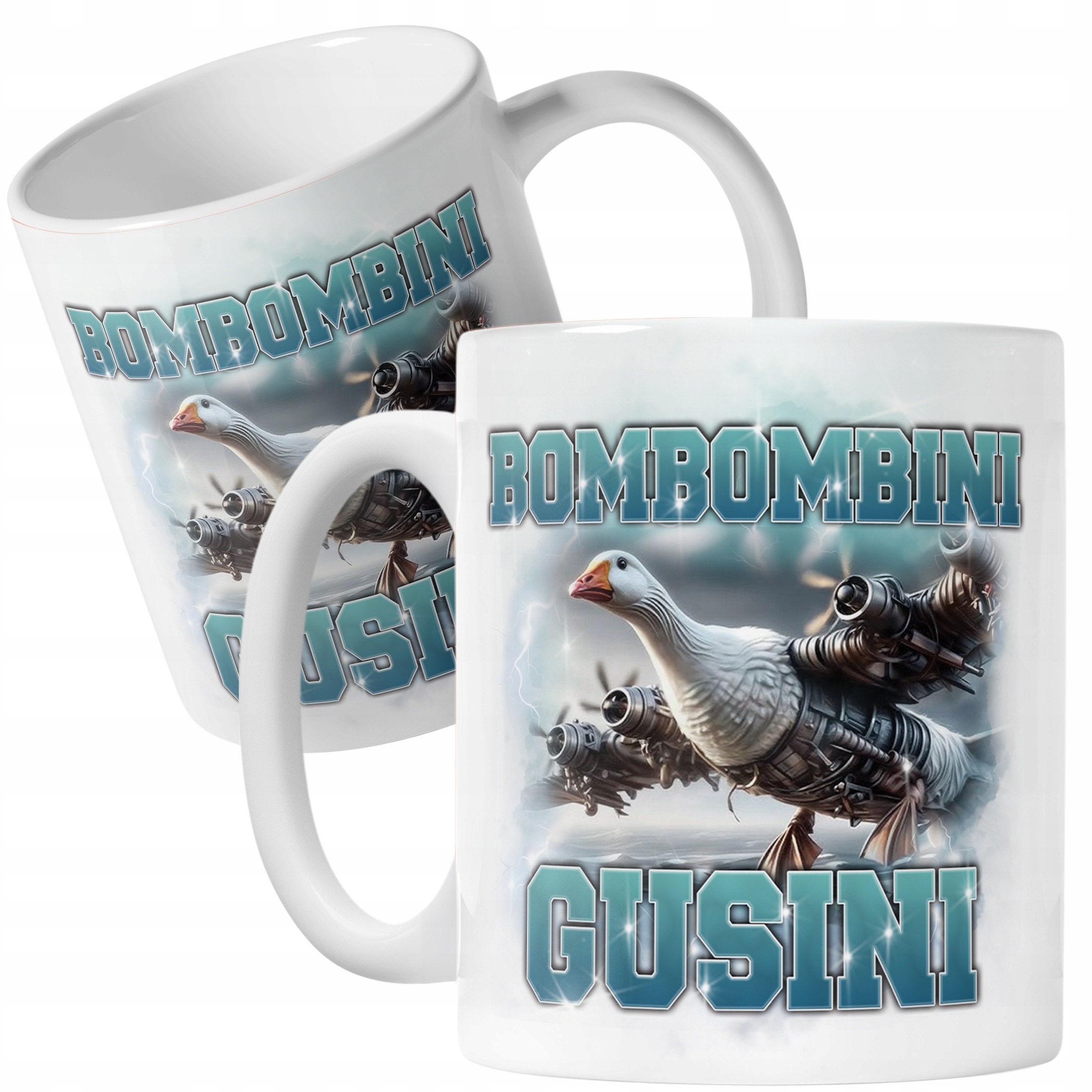 Kubek ceramiczny BRAINROT Bombombini Gusini Memy Zabawny TikTok Viral