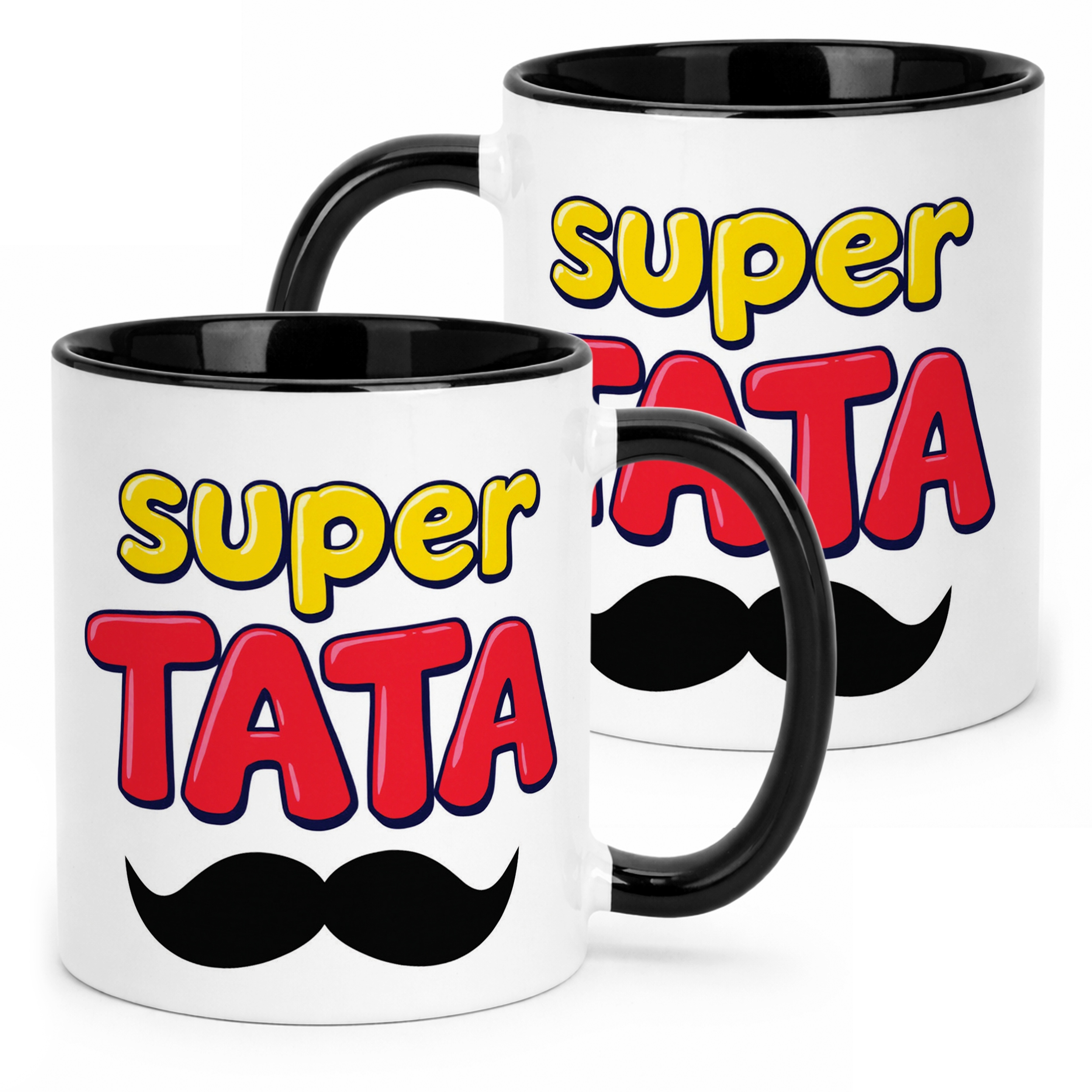 Kubek Czarny Dzień Ojca Dla Taty Super Tata Prezent