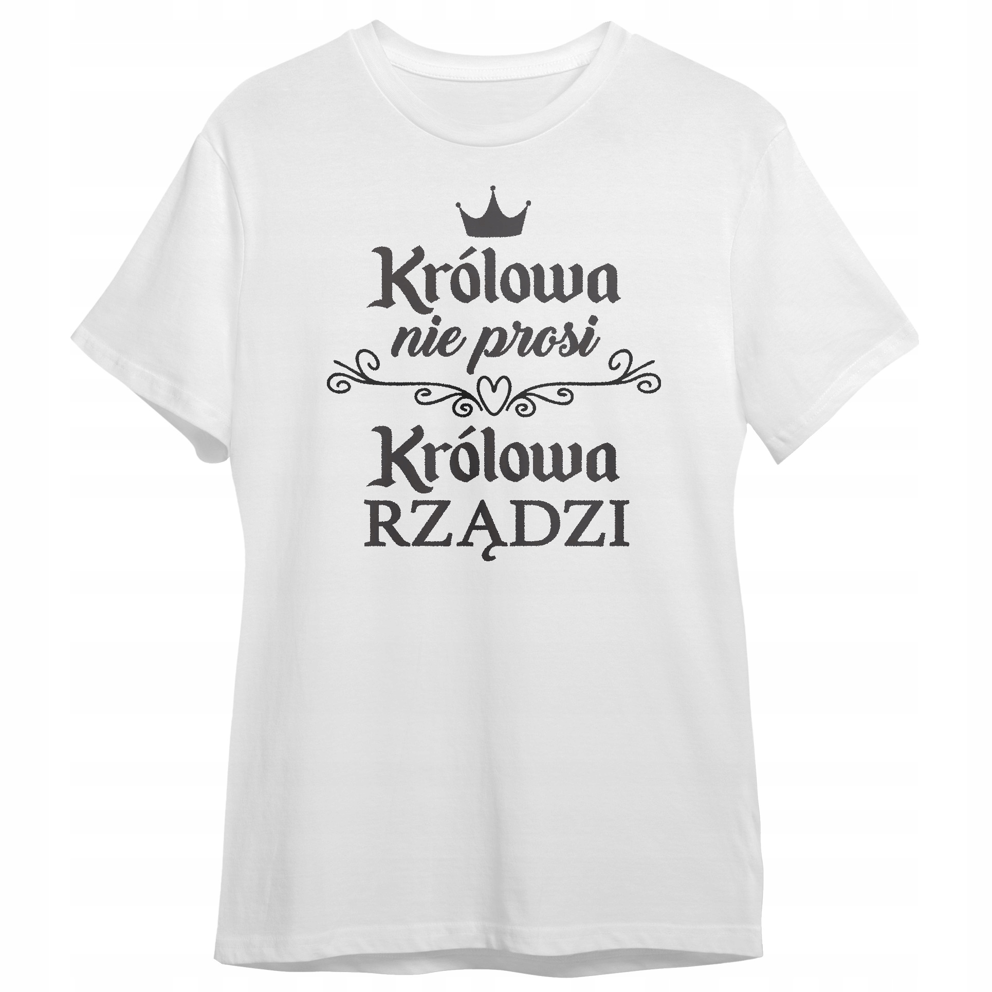 Koszulka Damska T-shirt Na Dzień Kobiet Prezent Królowa Rządzi