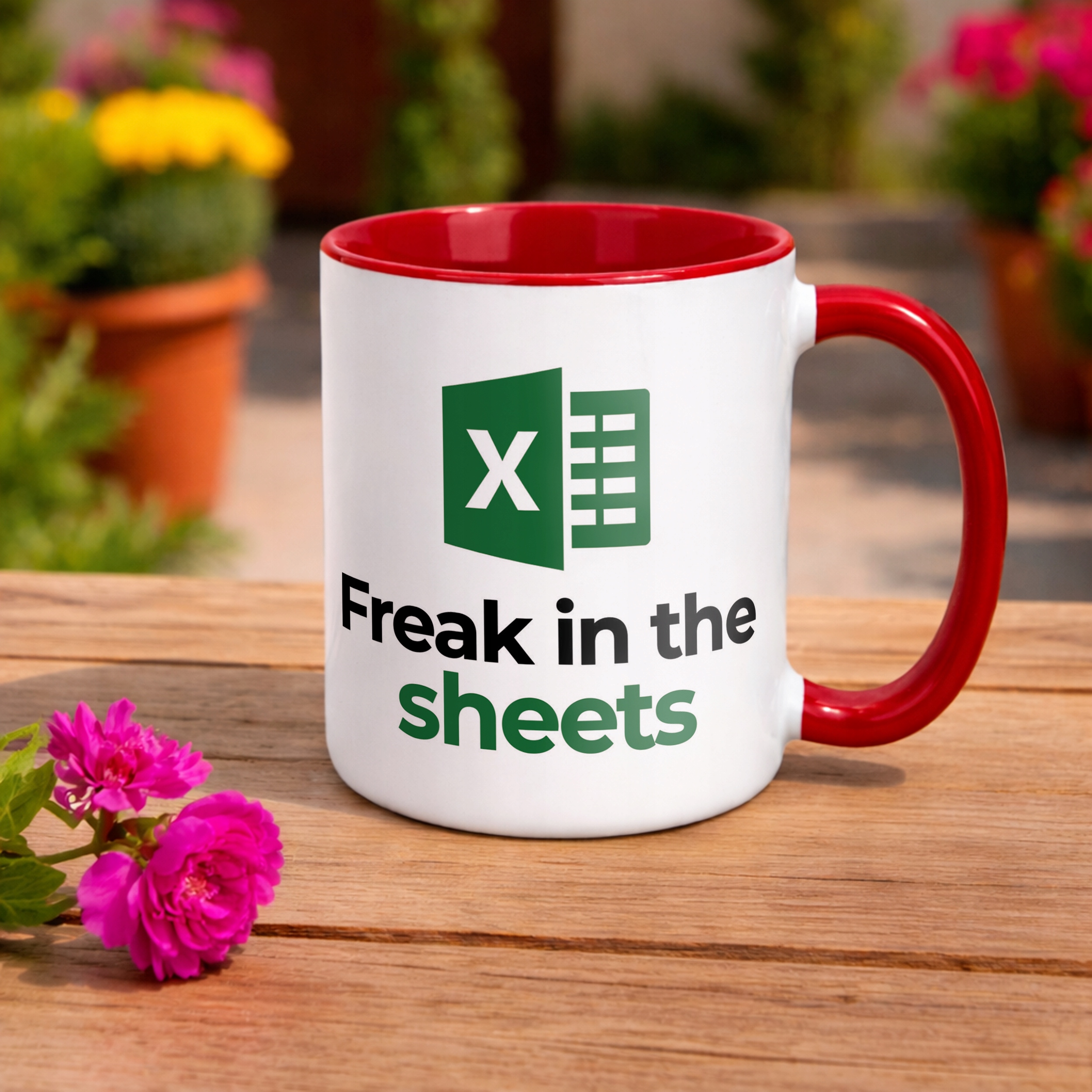 Kubek ceramiczny Freak In The Sheet Excel Zabawny Prezent Praca