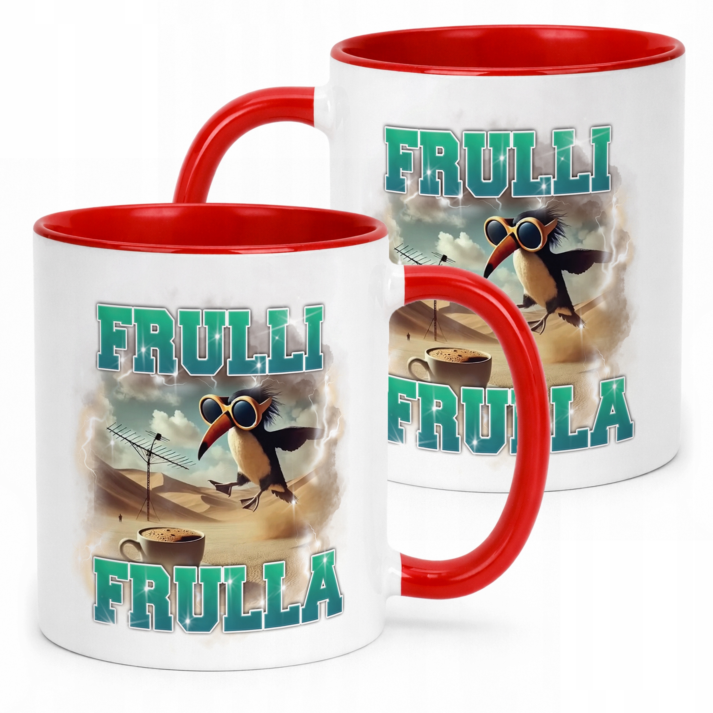 Kubek ceramiczny BRAINROT Frulli Frulla Memy Zabawny TikTok Viral
