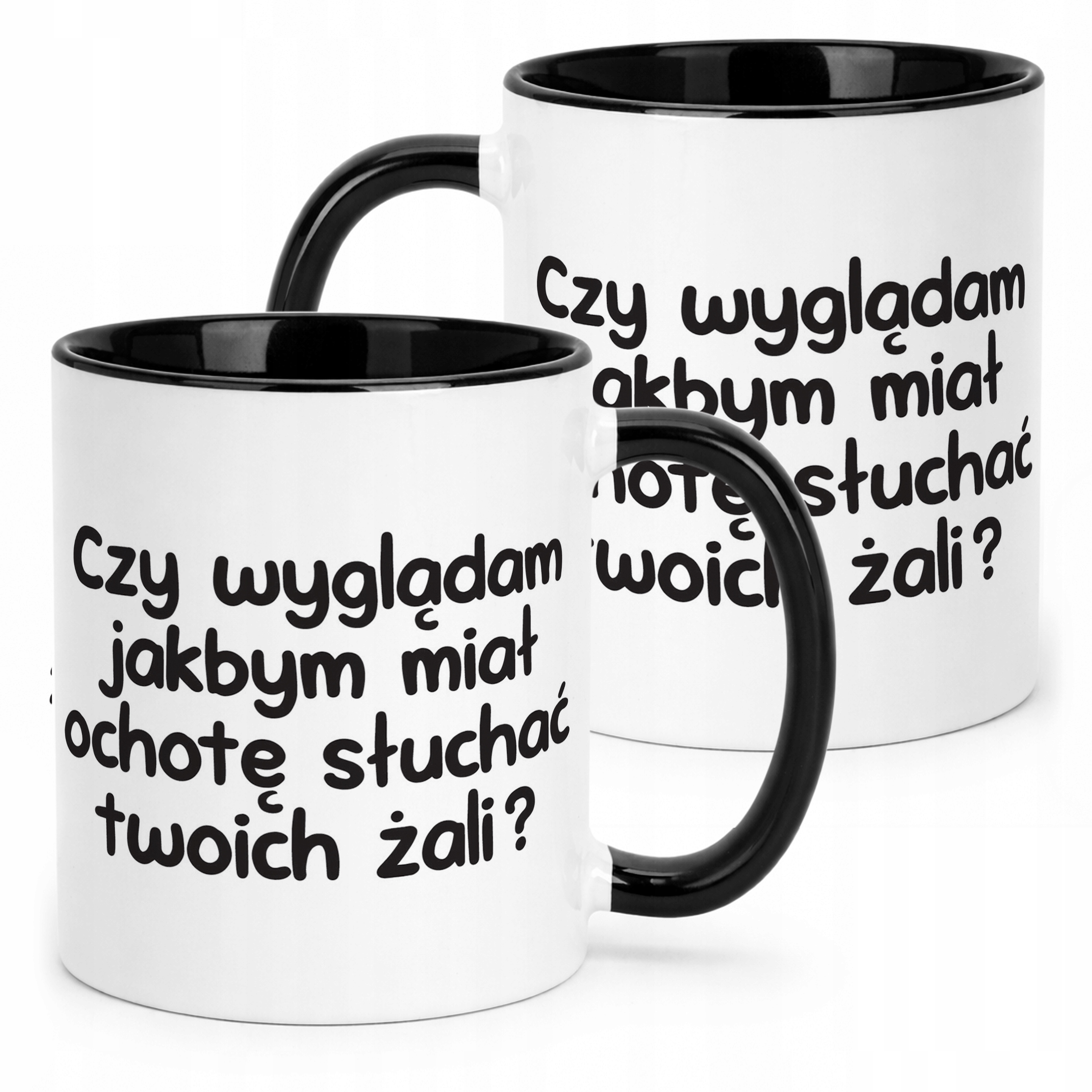Kubek Czarny Czy Wyglądam Jakbym Miał Ochotę Śmieszny Zabawny Prezent