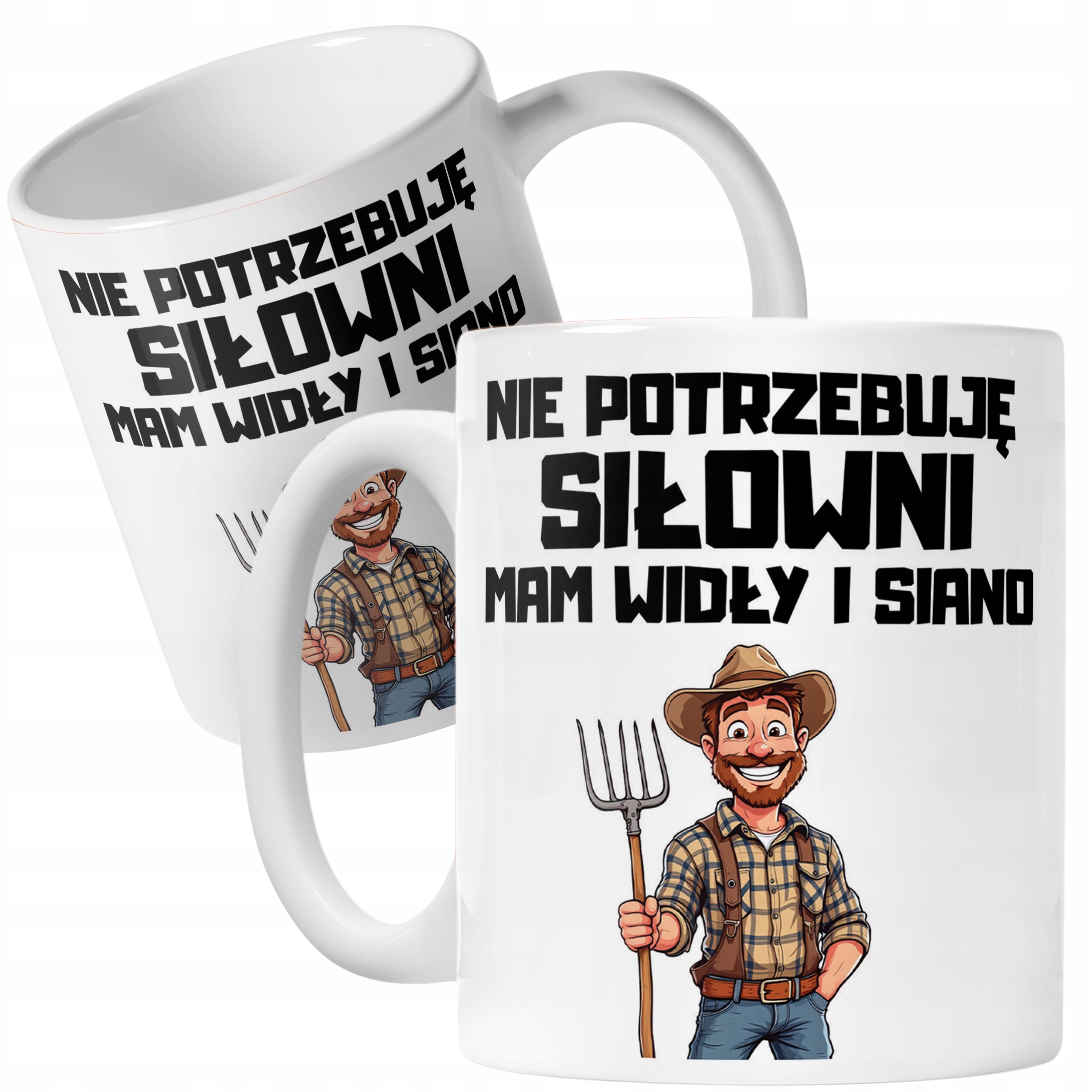 Kubek ceramiczny Rolnik Dla Rolnika Traktor Zabawny Prezent Upominek