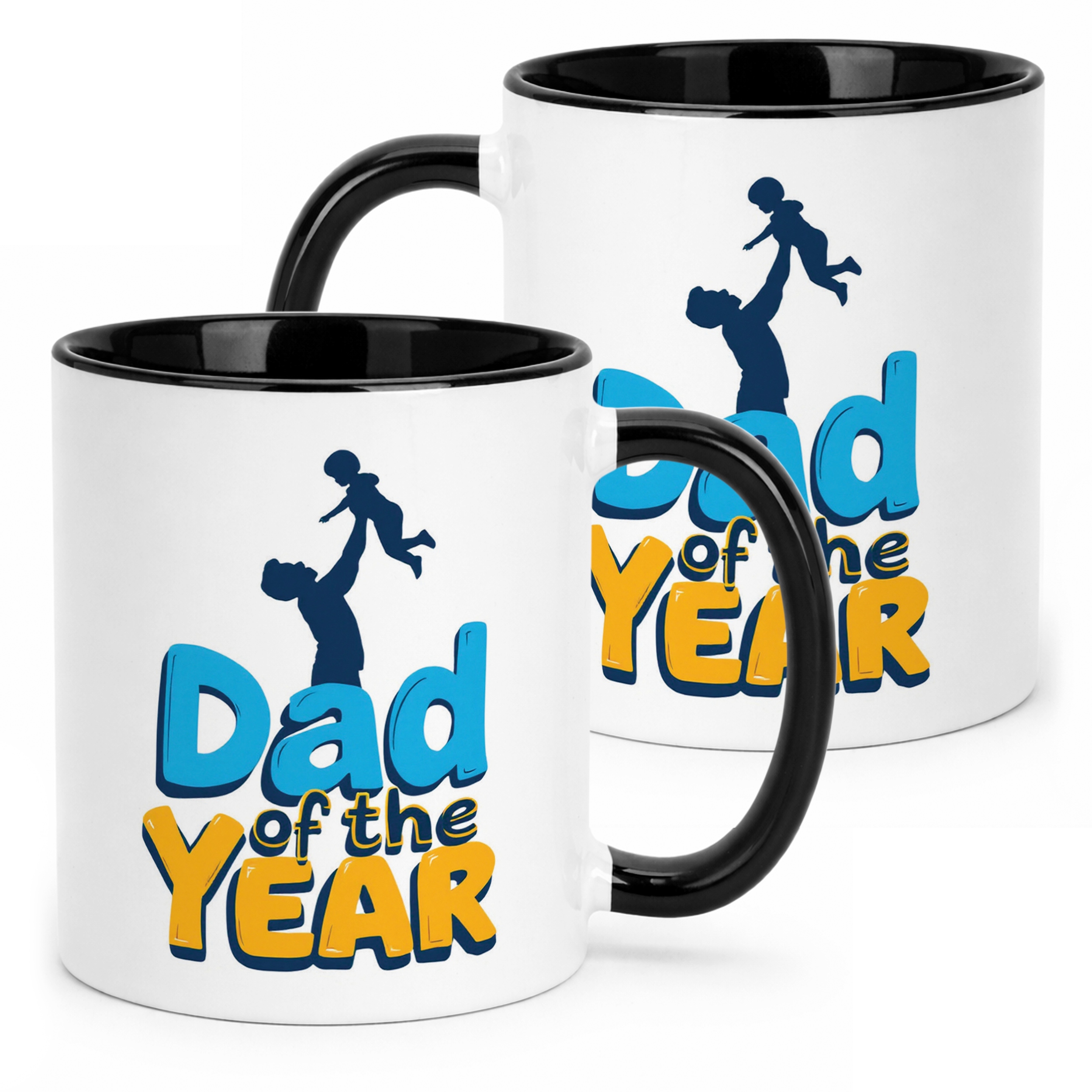 Kubek Czarny Dzień Ojca Dla Taty Dad Of The Year Prezent