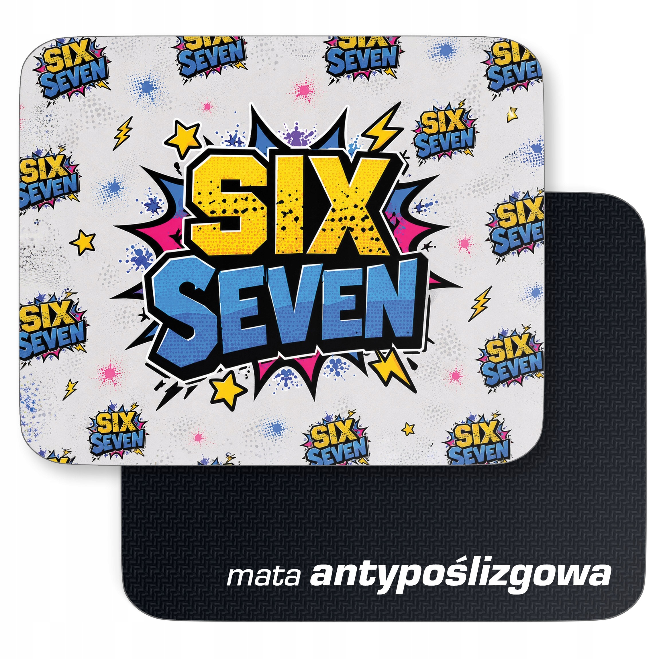 Podkładka pod mysz z nadrukiem 67 Six Seven dla graczy