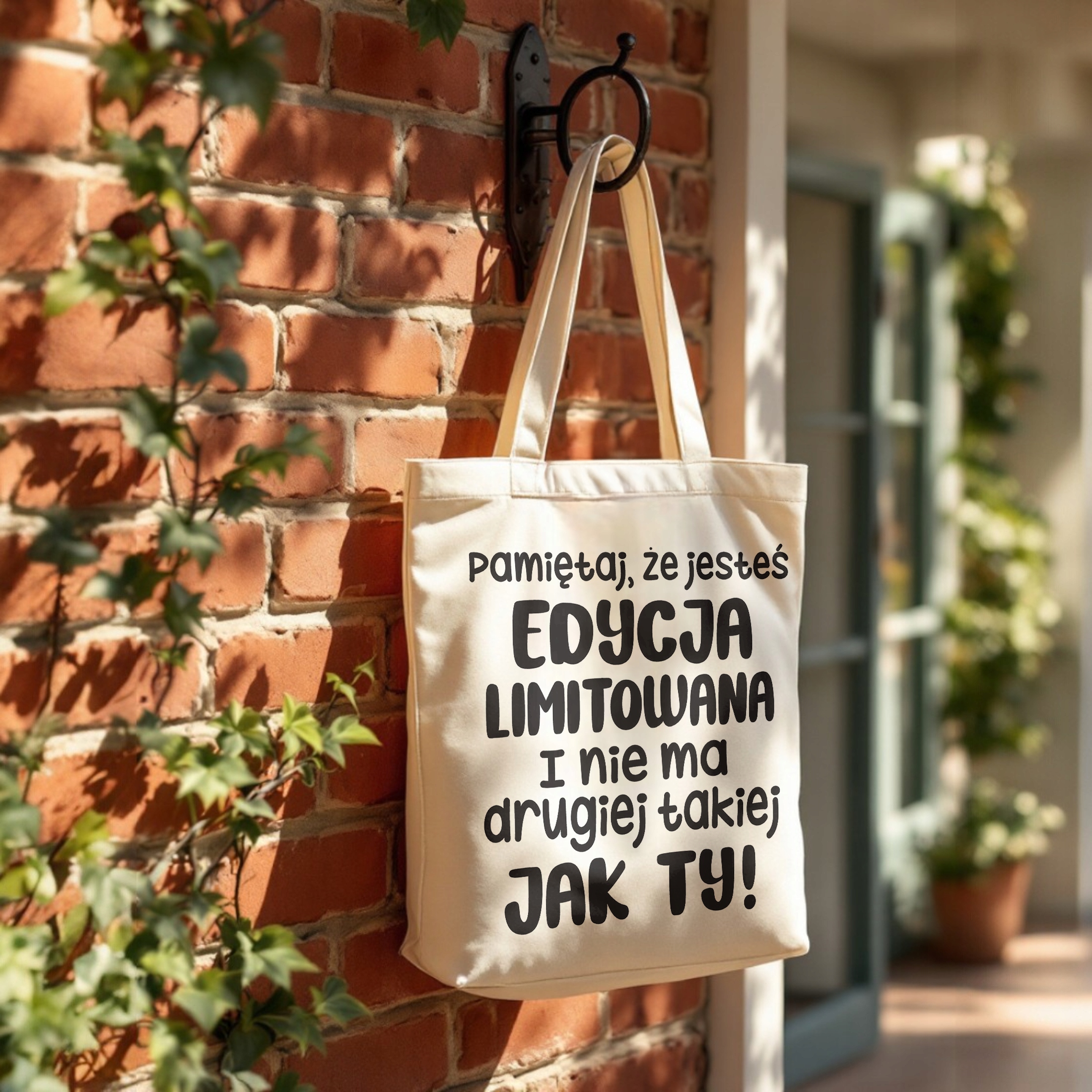 Torba bawełniana premium Pamiętaj Jesteś Edycja Limitowana Prezent