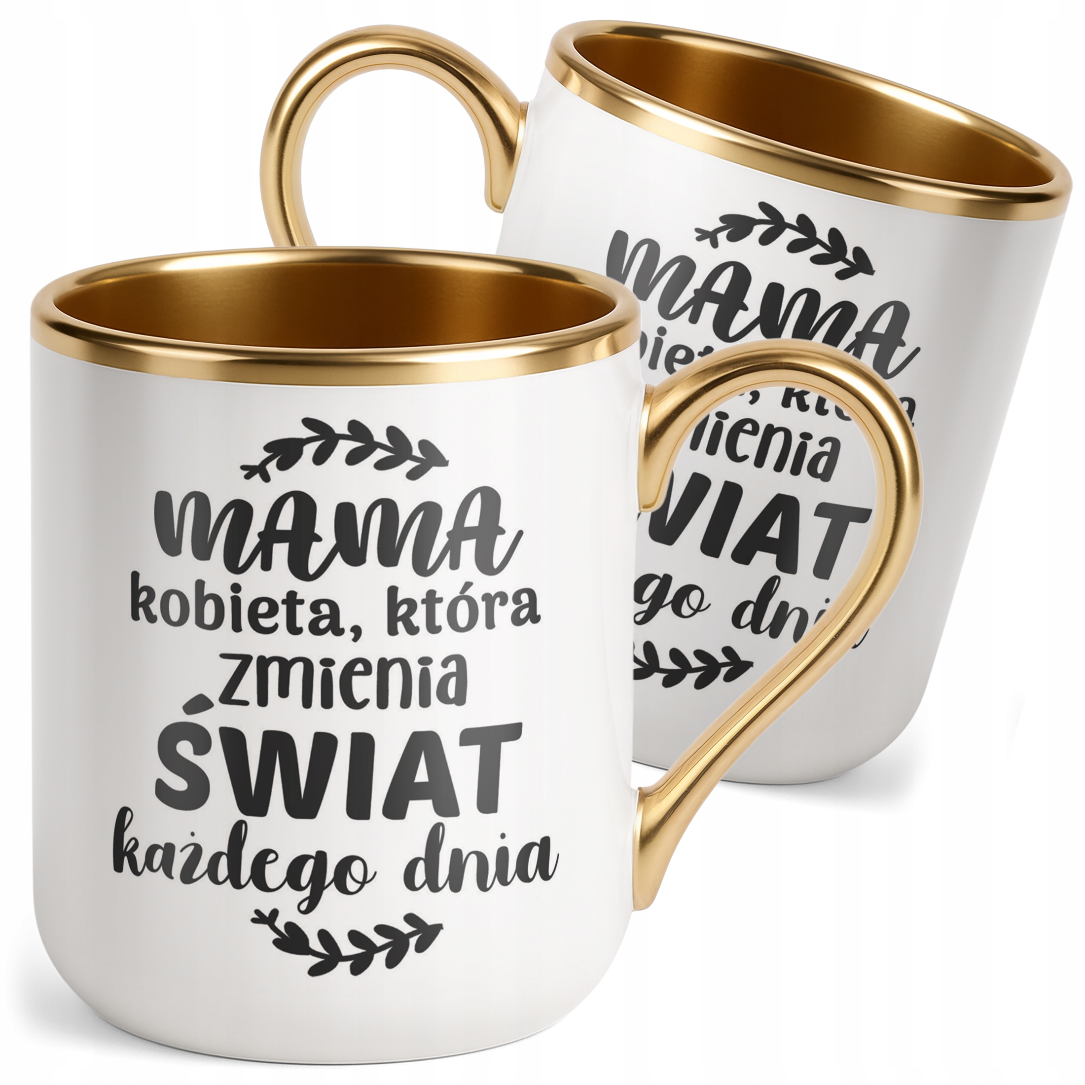 Kubek Premium Złoty Dzień Matki Dla Mamy Prezent Kobieta Która Zmienia