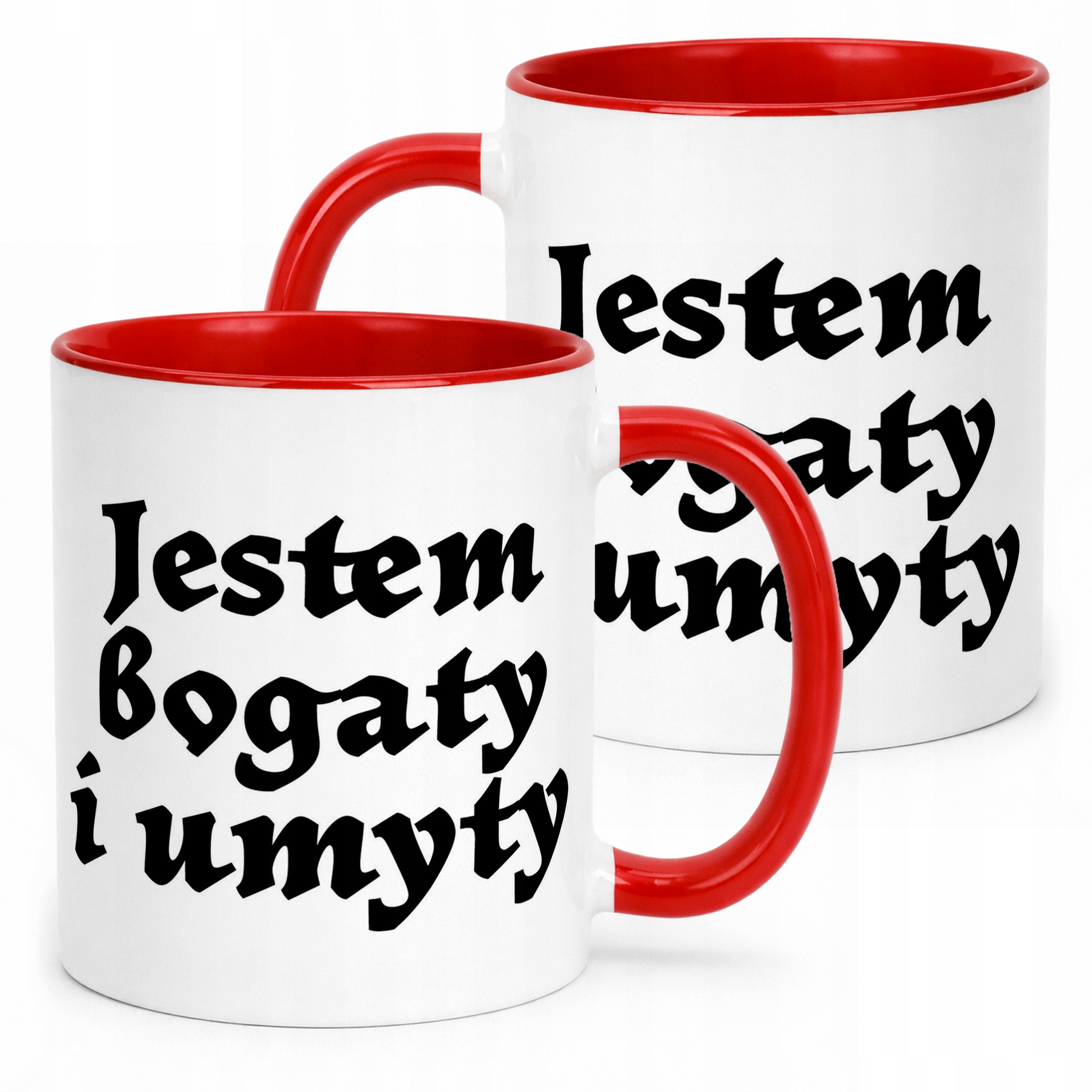 Kubek ceramiczny 1670 Jestem Bogaty i Umyty Dla Fanów Serialu Prezent