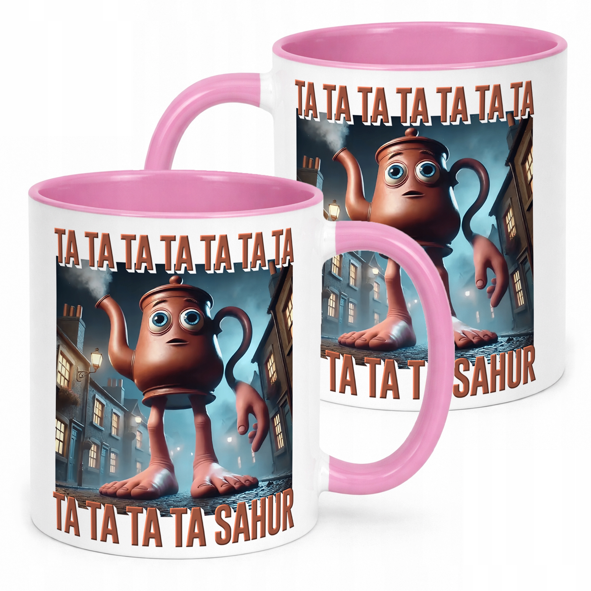 Kubek Różowy Tata Tata Sahur viral tiktok brainrot mem