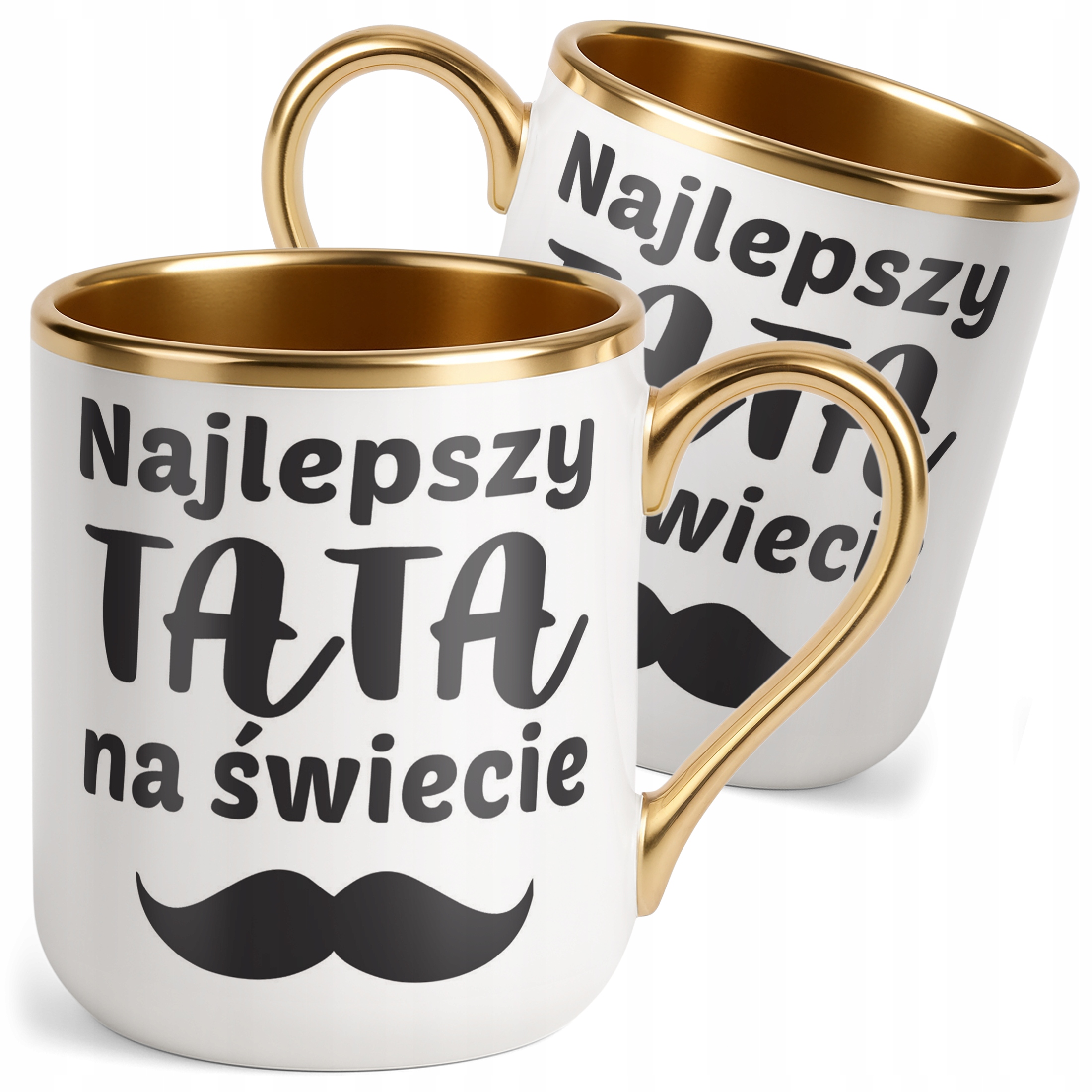 Kubek Premium Złoty Dzień Ojca Dla Taty Najlepszy Tata Na Świecie Prezent