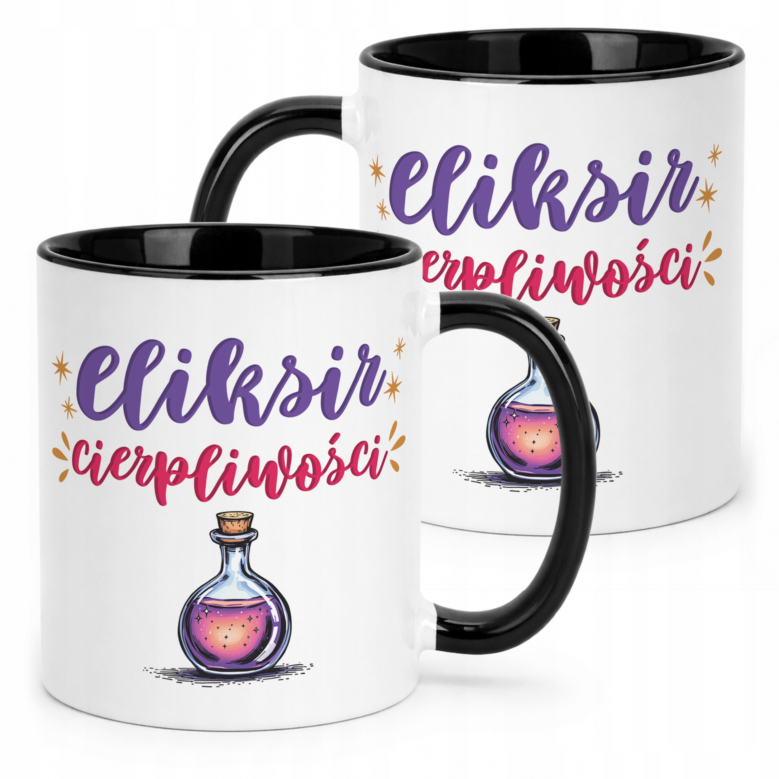 Kubek Czarny Eliksir Cierpliwości Prezent Upominek