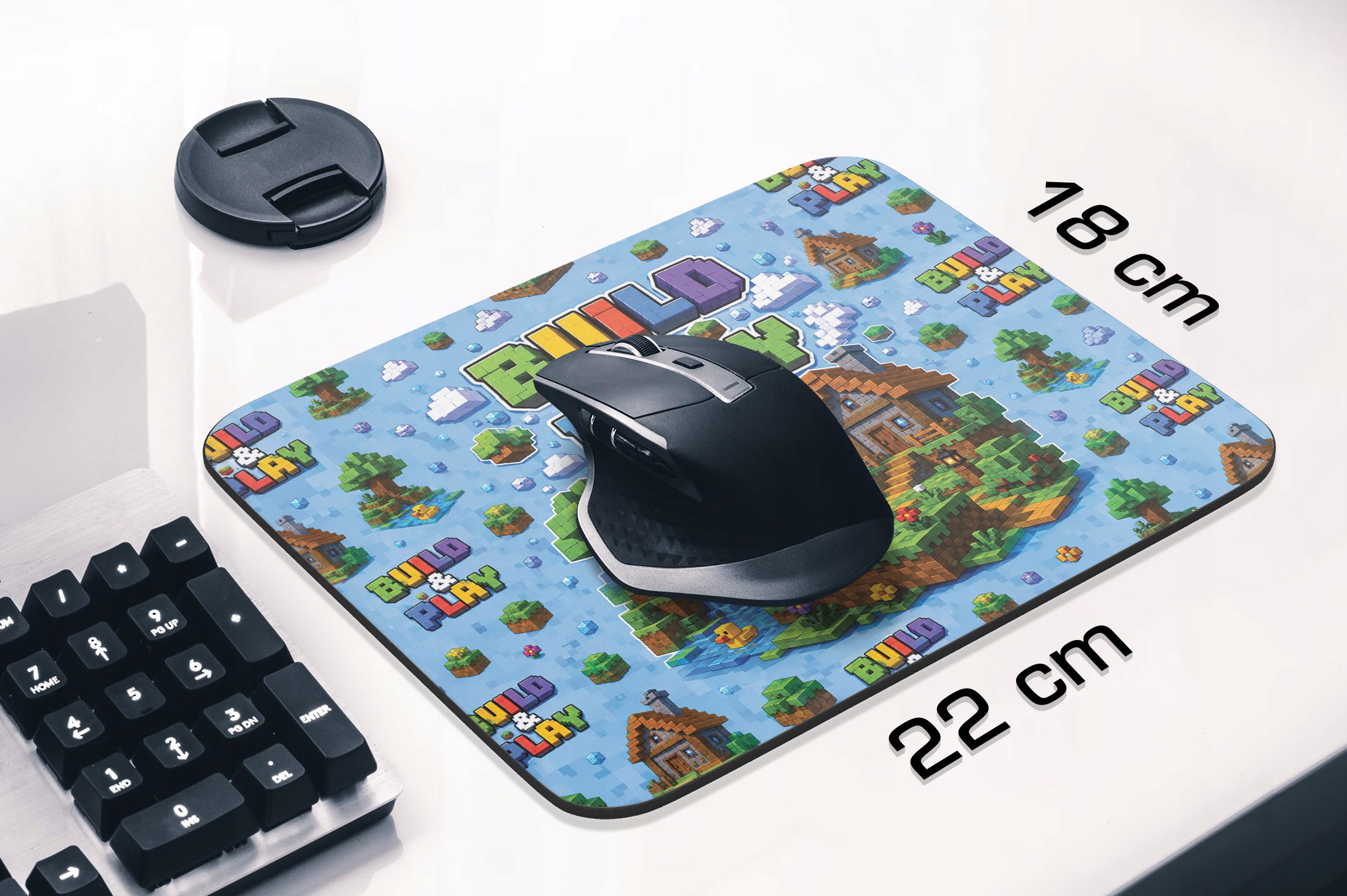 Podkładka pod mysz z nadrukiem Build&Play gra dla graczy