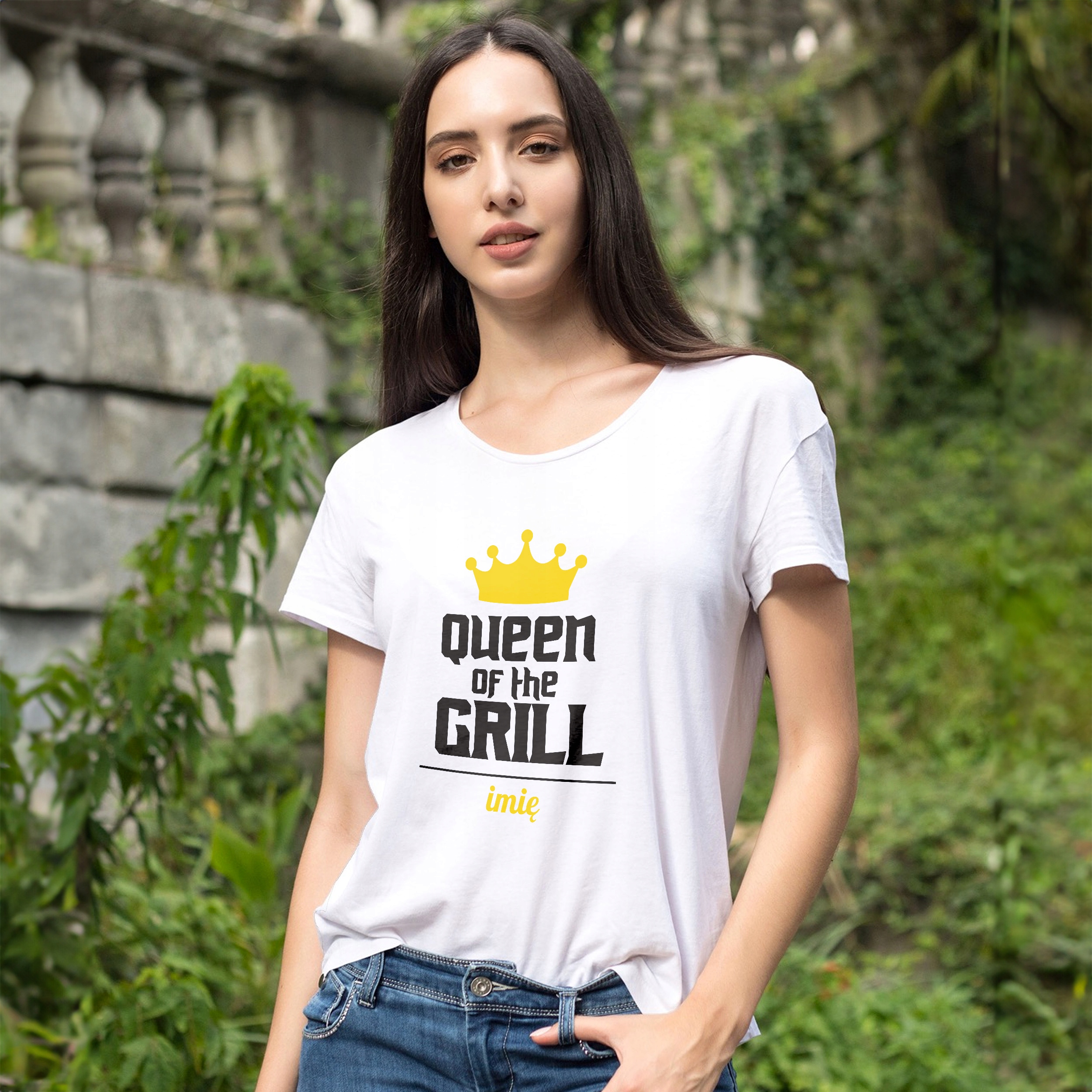 Koszulka damska Queen of the grill – imię