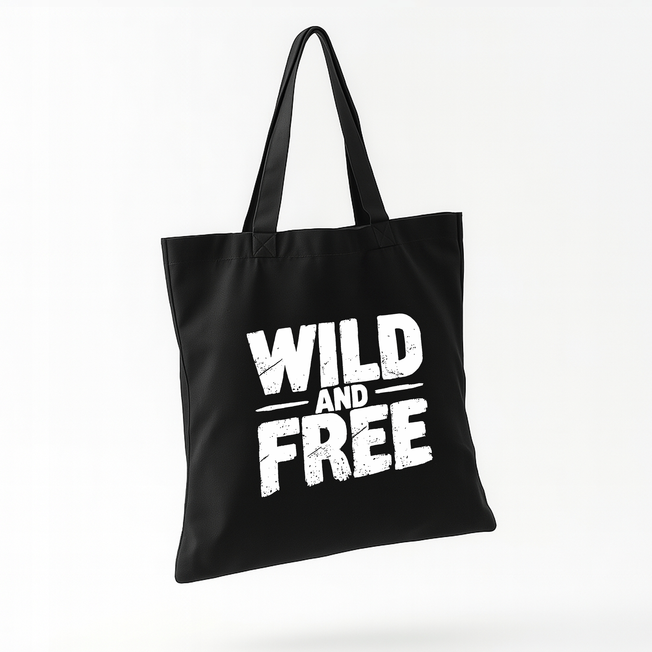 Torba bawełniana czarna na zakupy Wild And Free