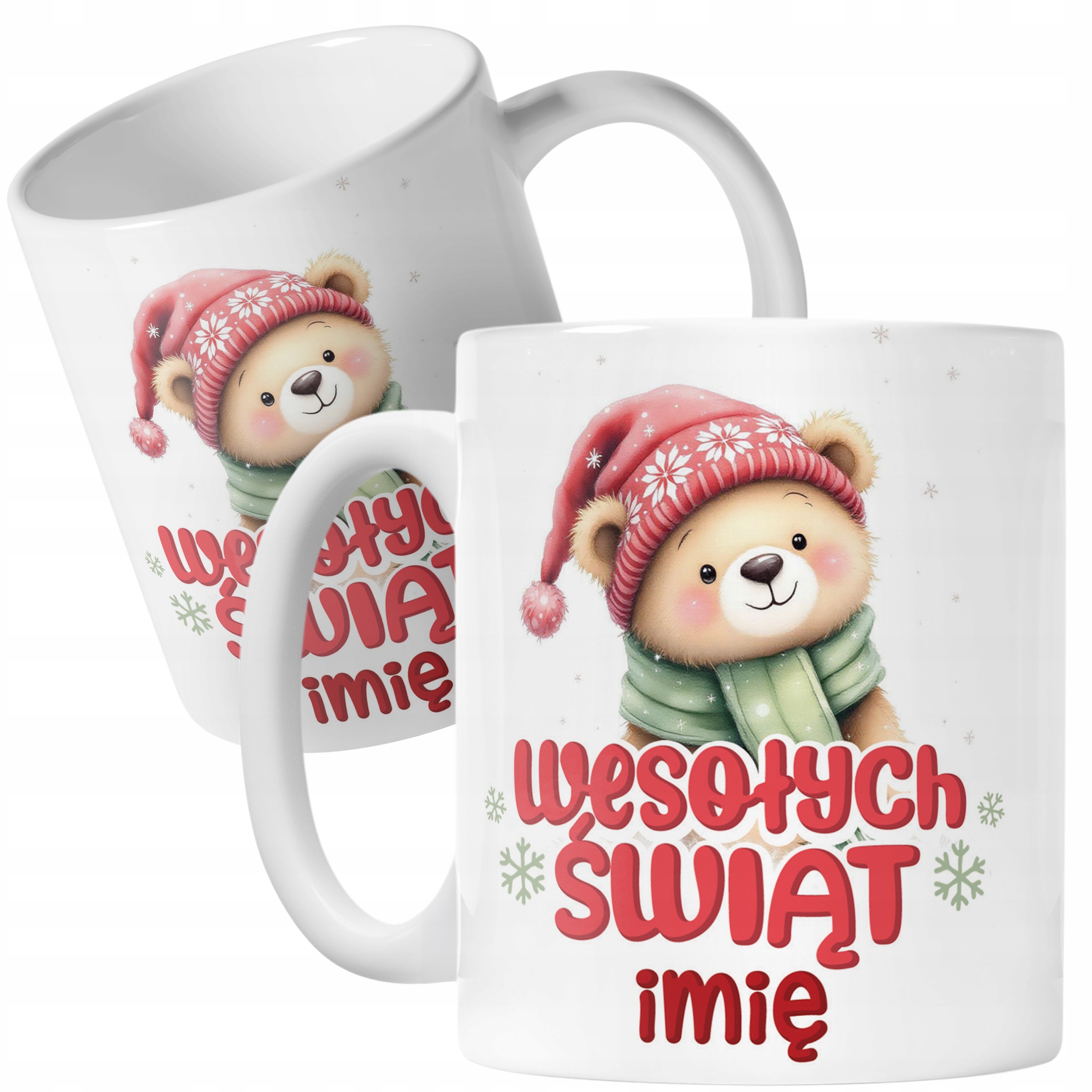 Kubek Ceramiczny Personalizowany Świąteczny Boże Narodzenie Prezent