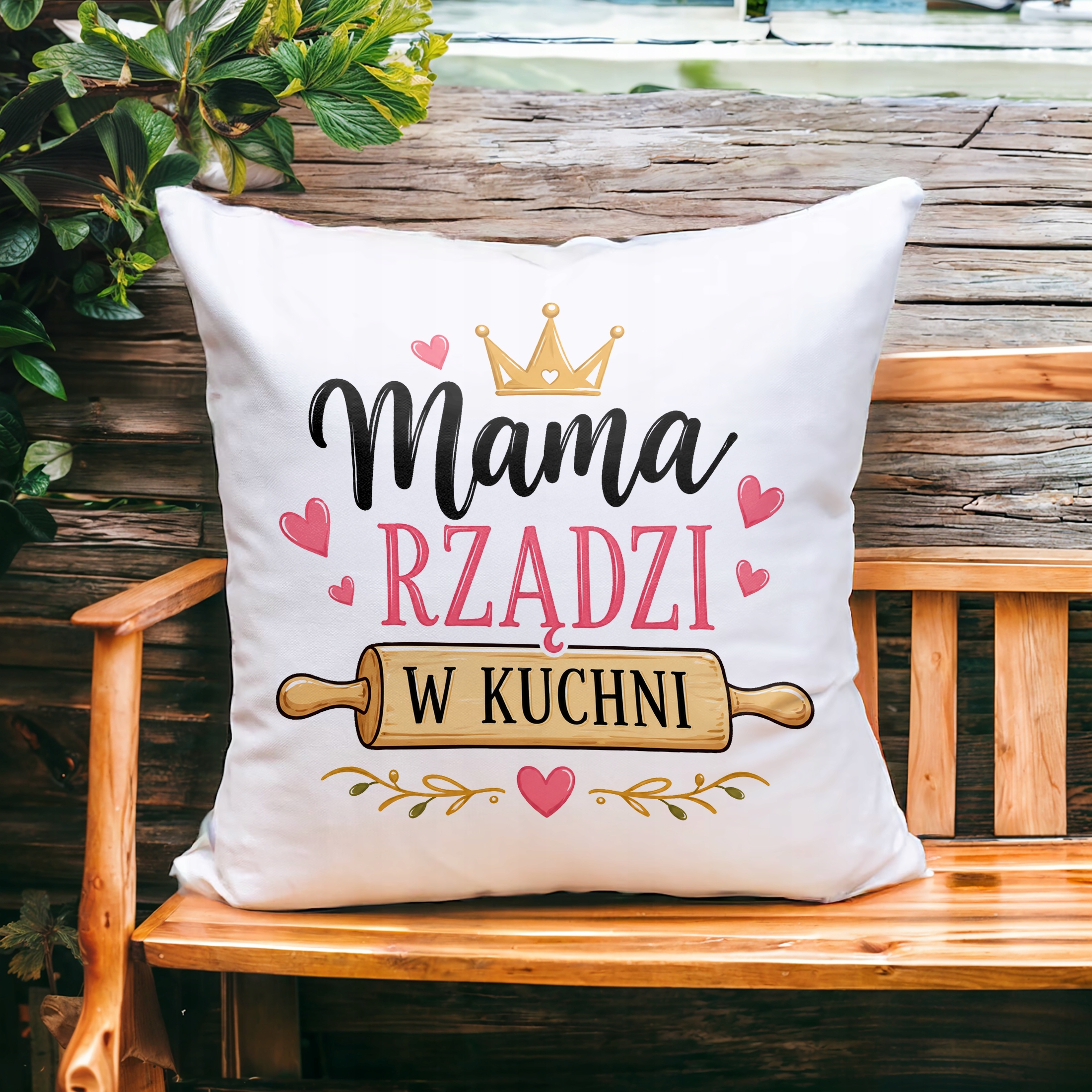 Poduszka 38x38cm prezent dla mamy na Dzień Matki fajny upominek dla mamy