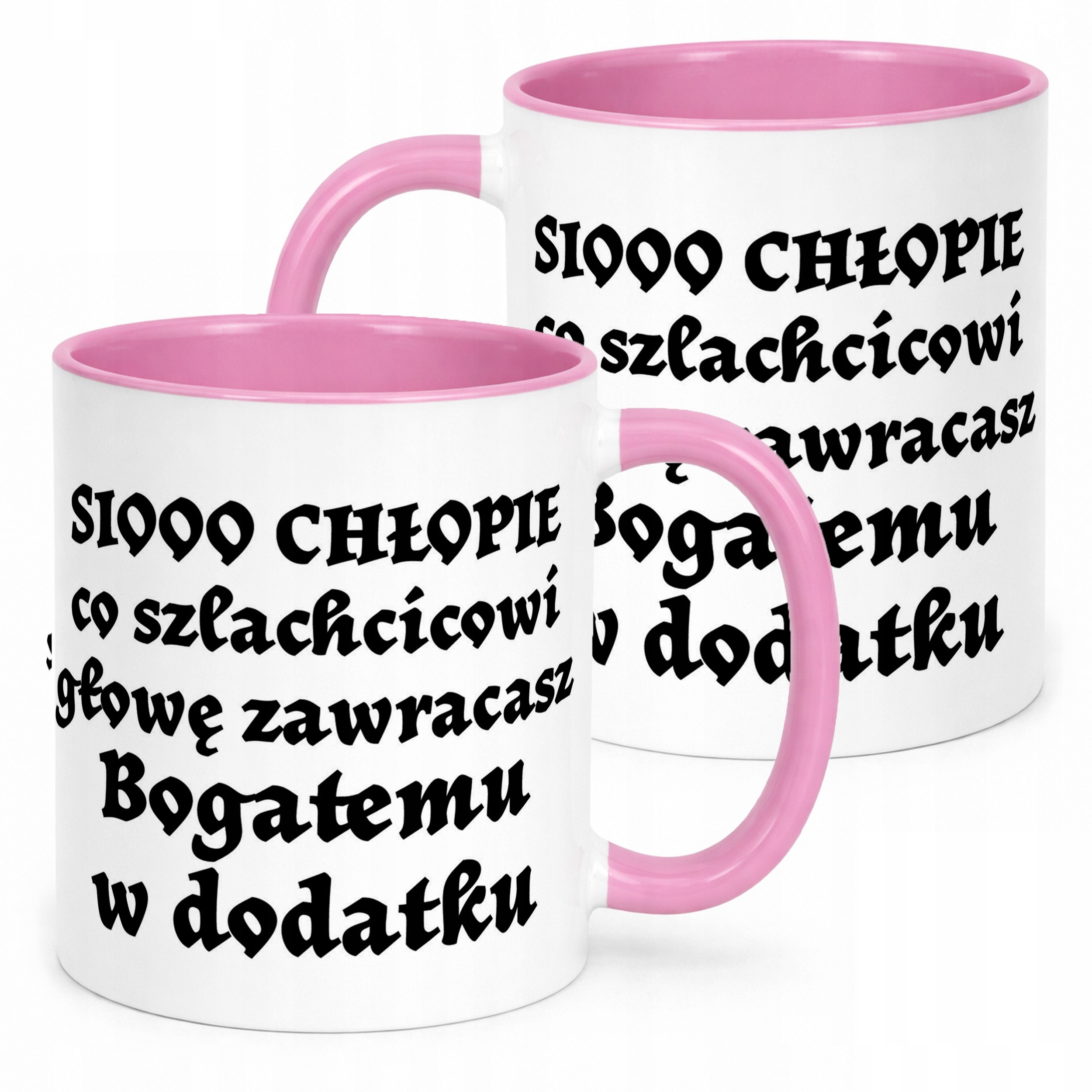 Kubek Różowy 1670 Sio Chłopie Dla Fanów Serialu Prezent