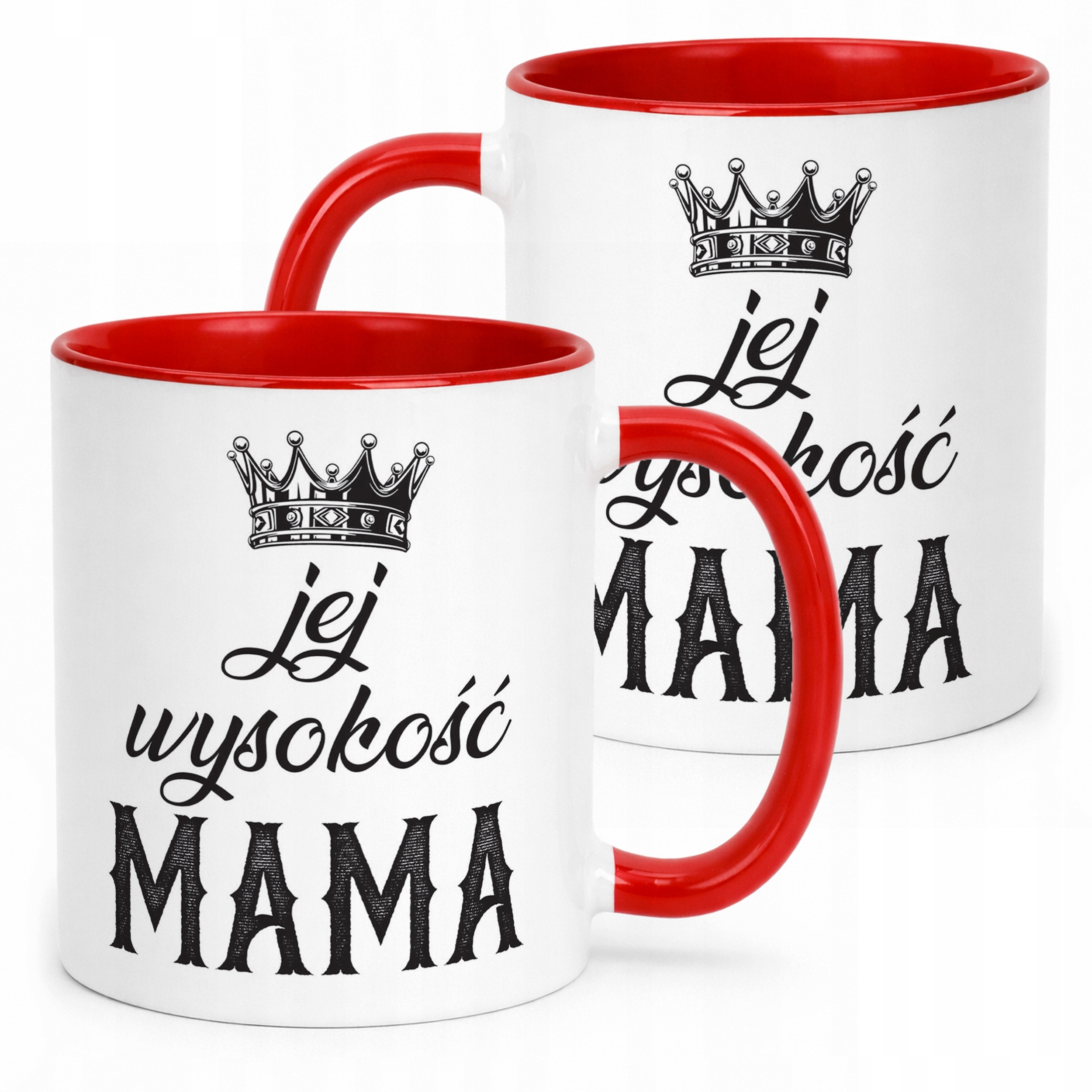 Kubek Czerwony Dzień Matki Dla Mamy Prezent Jej Wyskość Mama