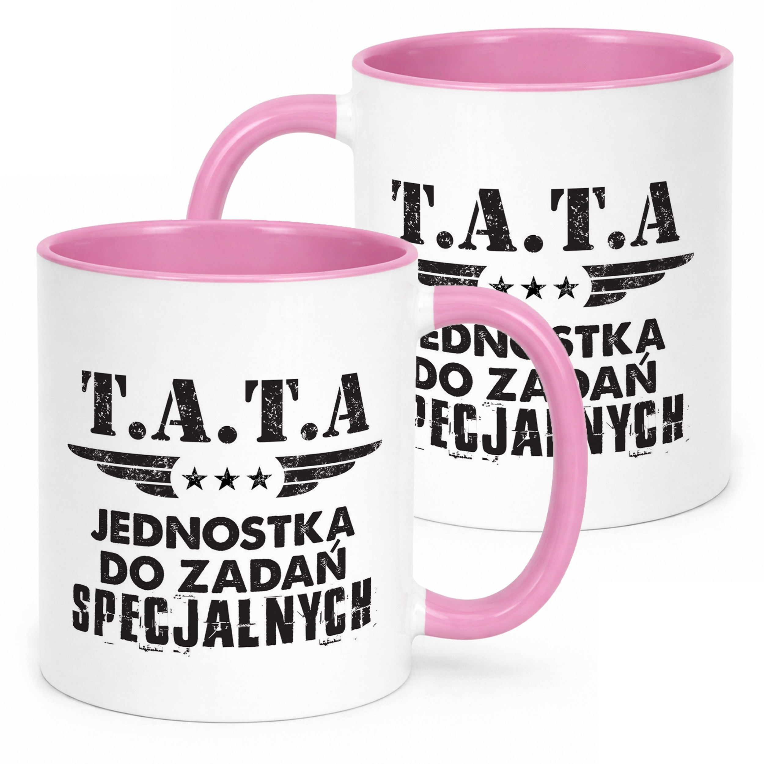 Kubek Różowy Dzień Ojca Dla Taty Tata Jednostka Prezent