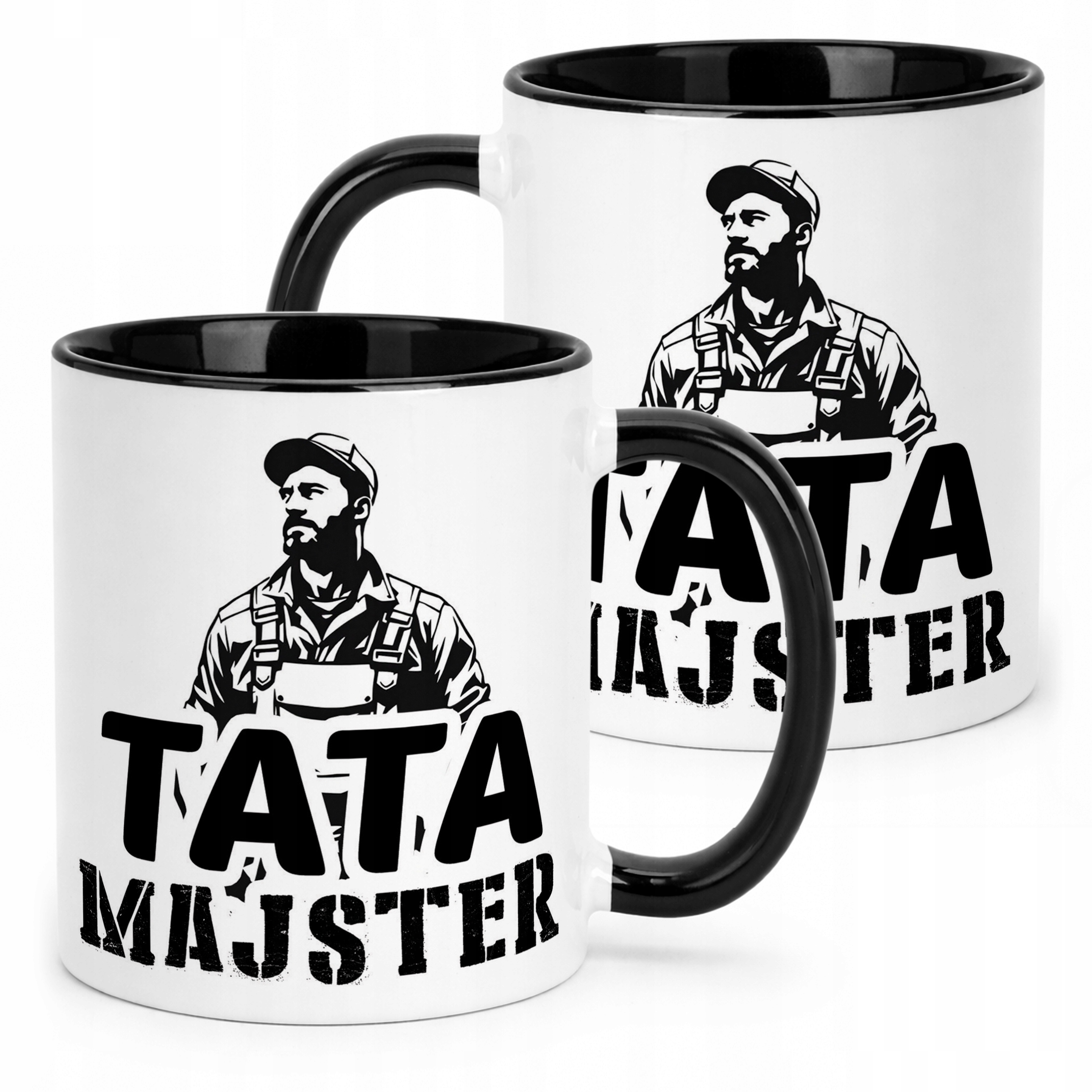 Kubek Czarny Dzień Ojca Dla Taty Tata Majster Prezent