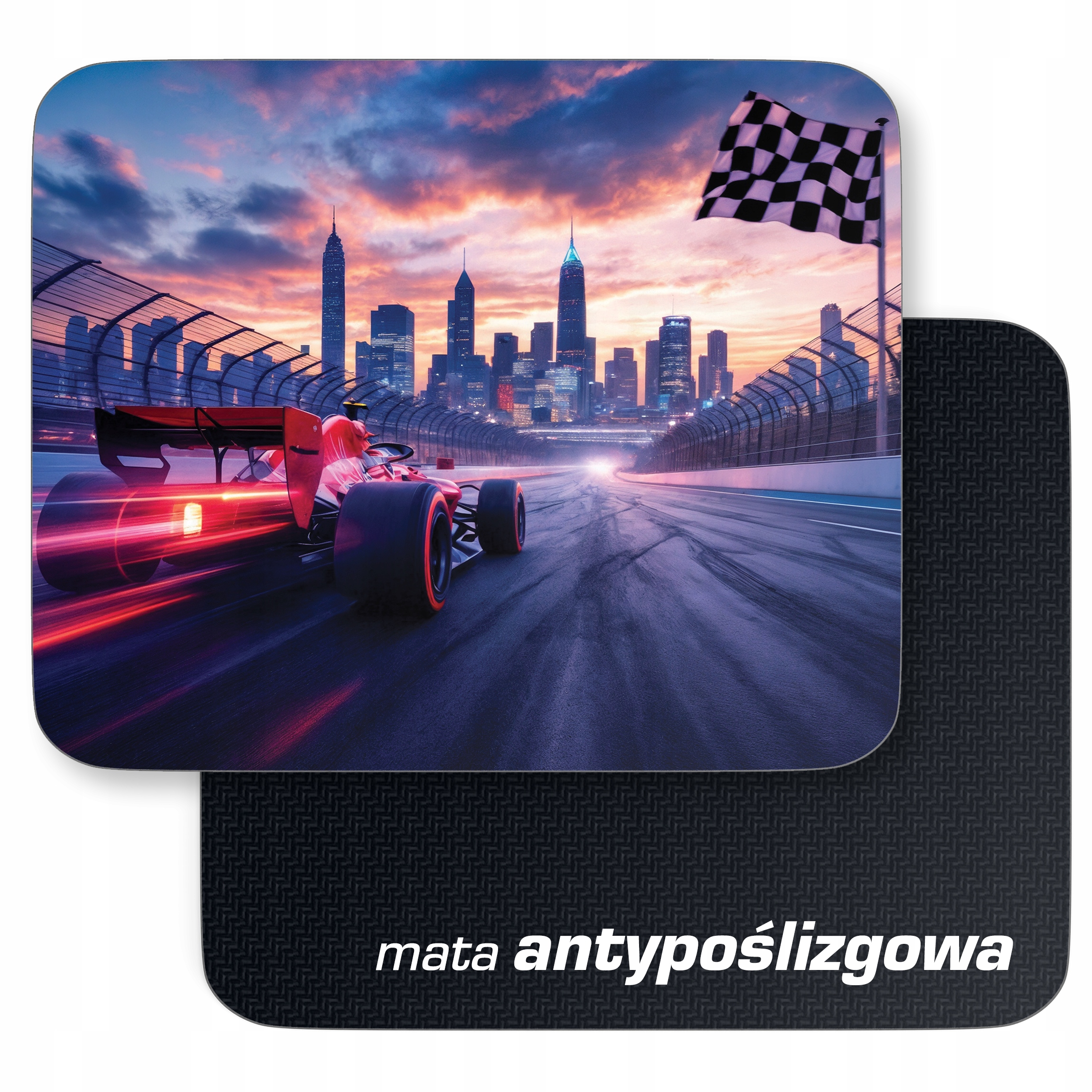 Podkładka pod mysz 22×18 cm Formuła 1 Bolid Motoryzacja Wyścig