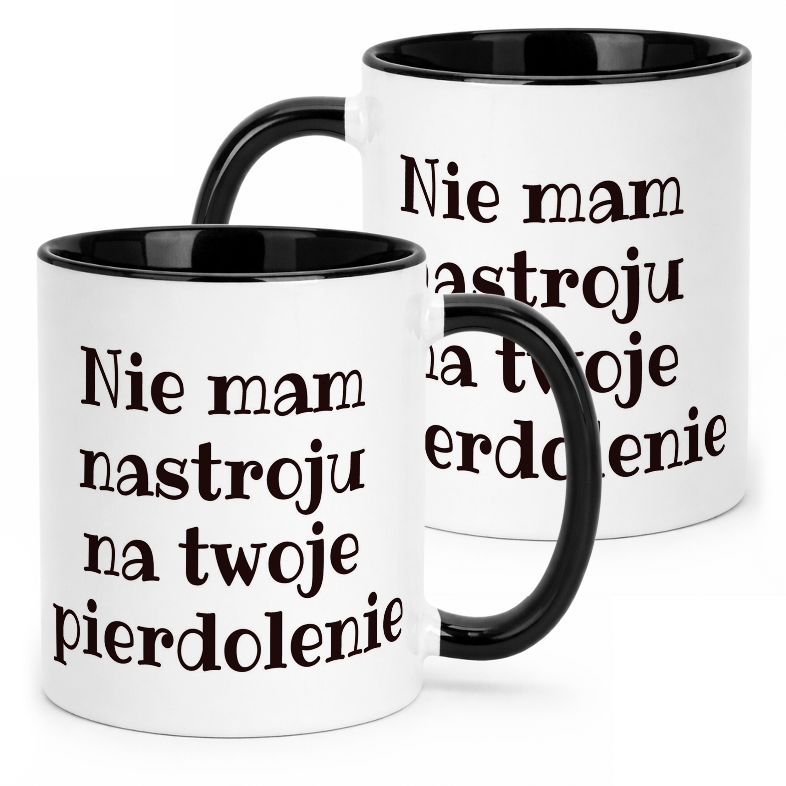Kubek Czarny Nie Mam Nastroju Śmieszny Zabawny Prezent