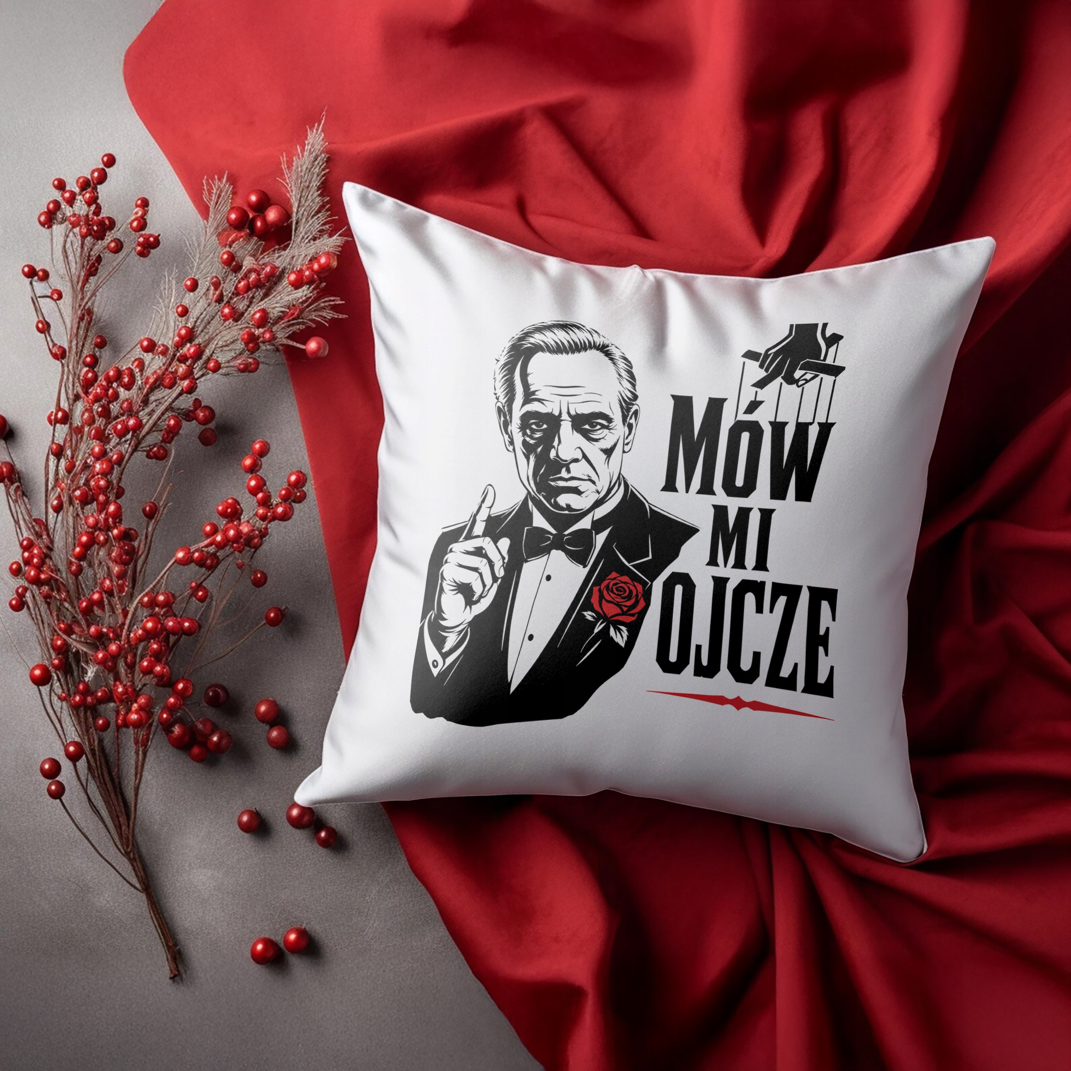 Dzień Ojca prezent dla taty poduszka 38x38cm pomysł na praktyczny upominek