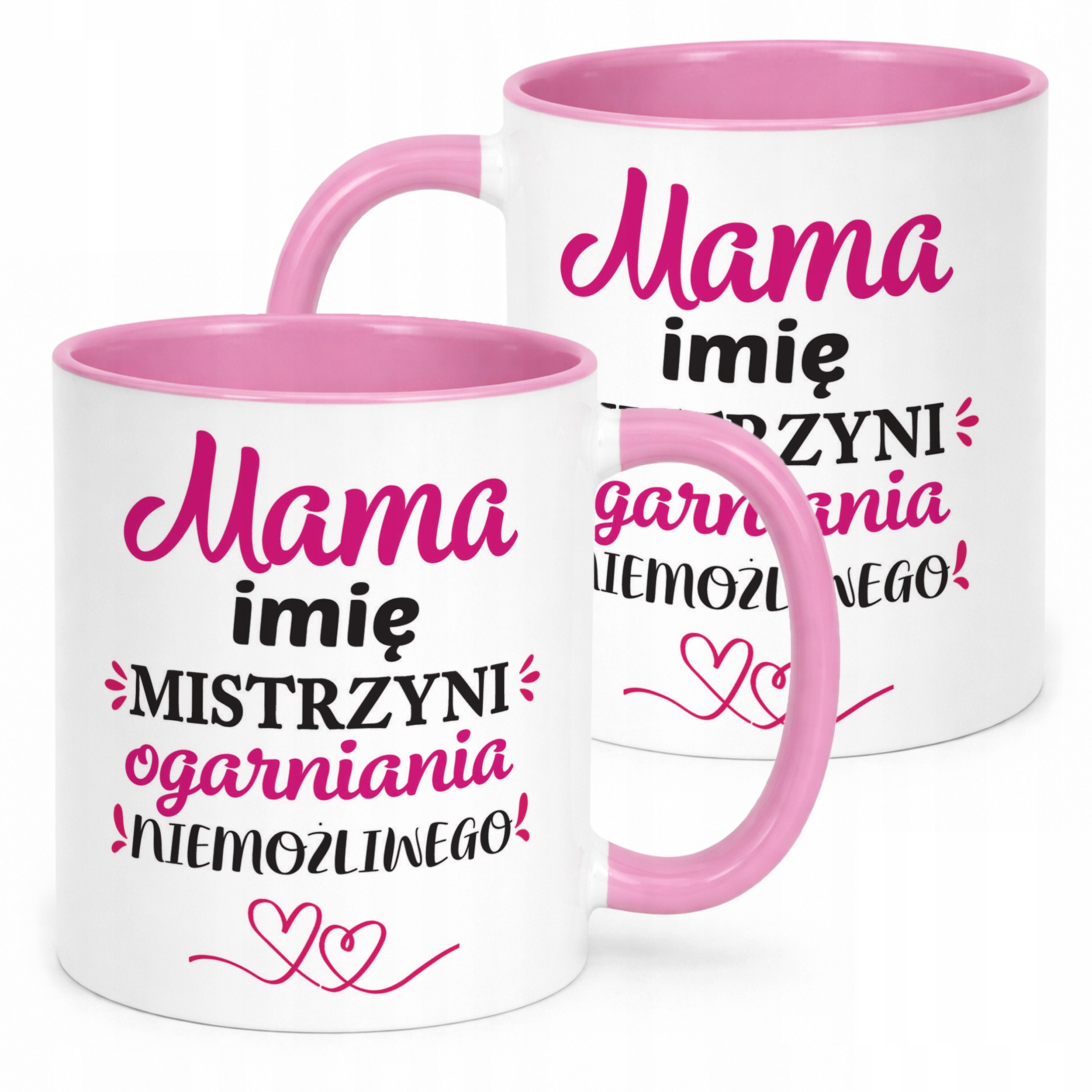 Kubek Różowy Personalizowany Dzień Matki Dla Mamy Prezent Upominek