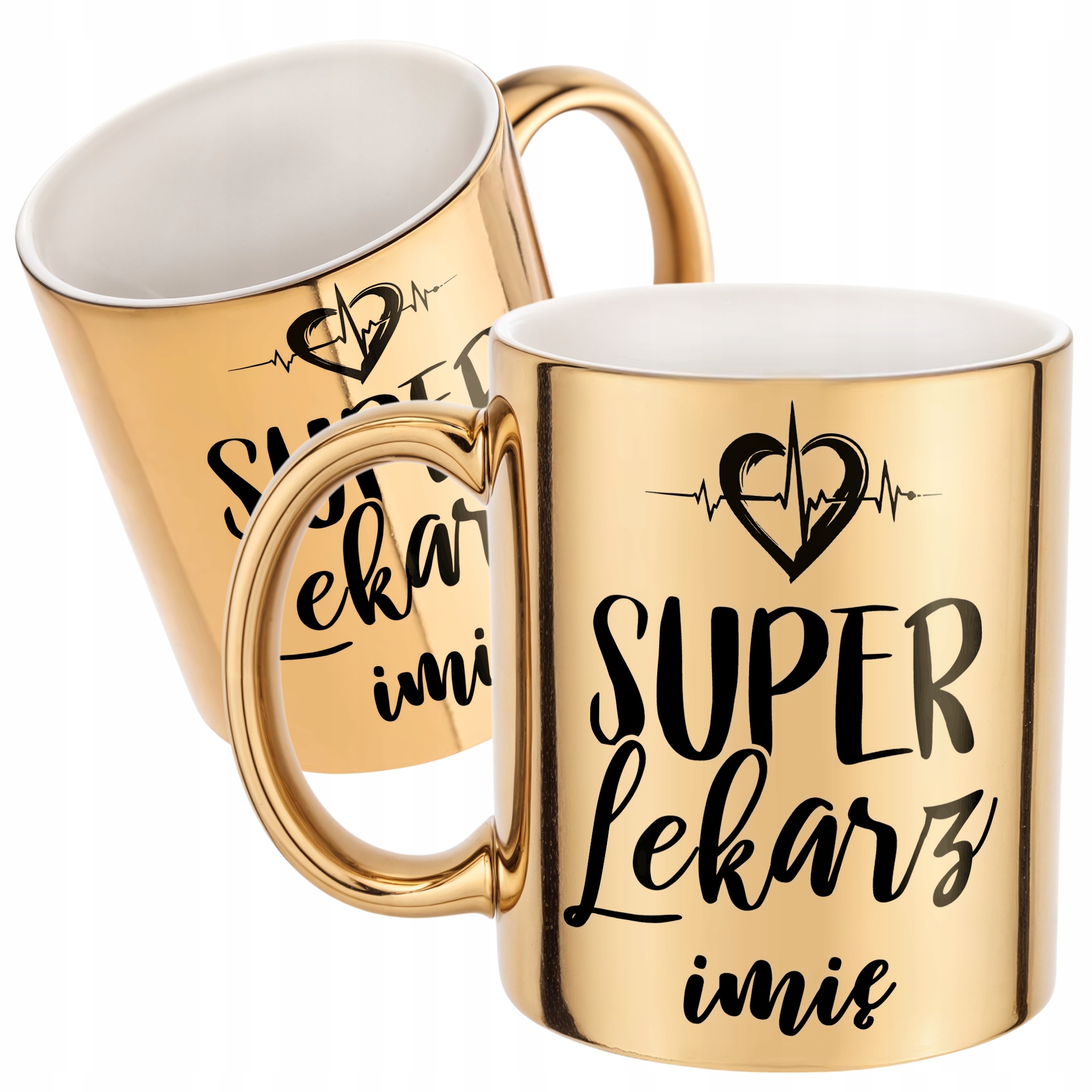 Złoty Kubek Personalizowany Super Lekarz Prezent Upominek