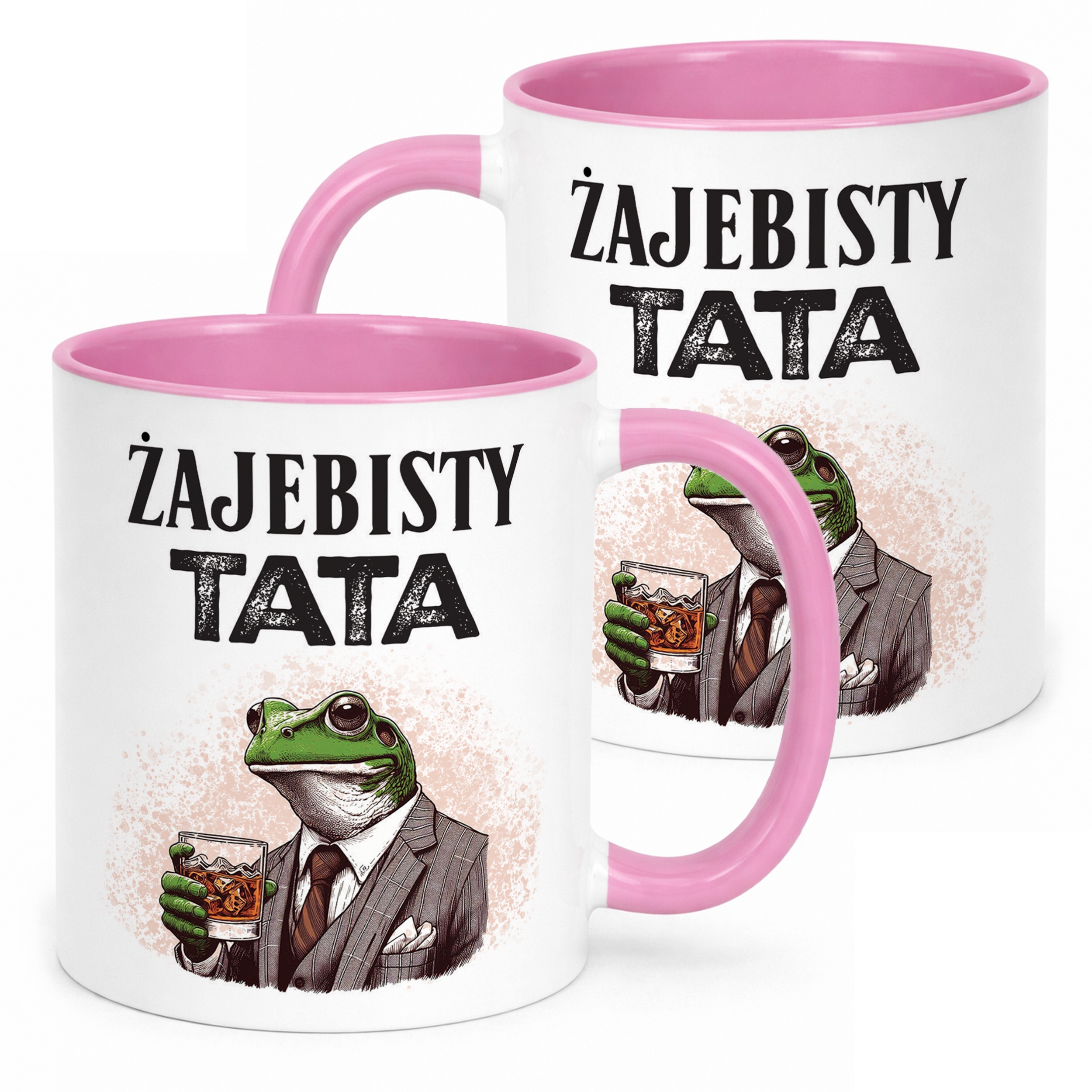 Kubek Różowy Dzień Ojca Dla Taty Żajebisty Tata Prezent