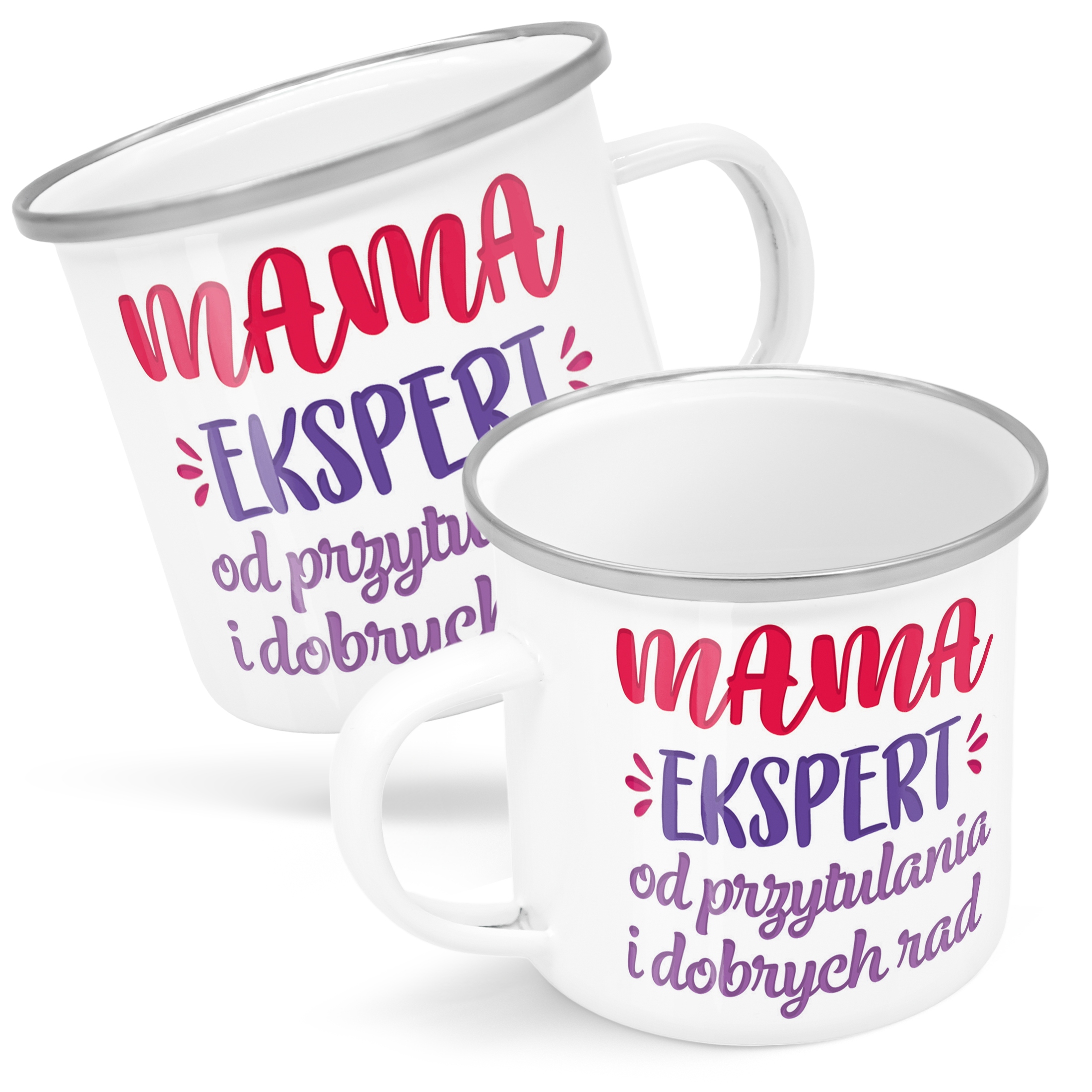 Emaliowany Kubek Garnuszek Dzień Matki Dla Mamy Prezent Mama Ekspert