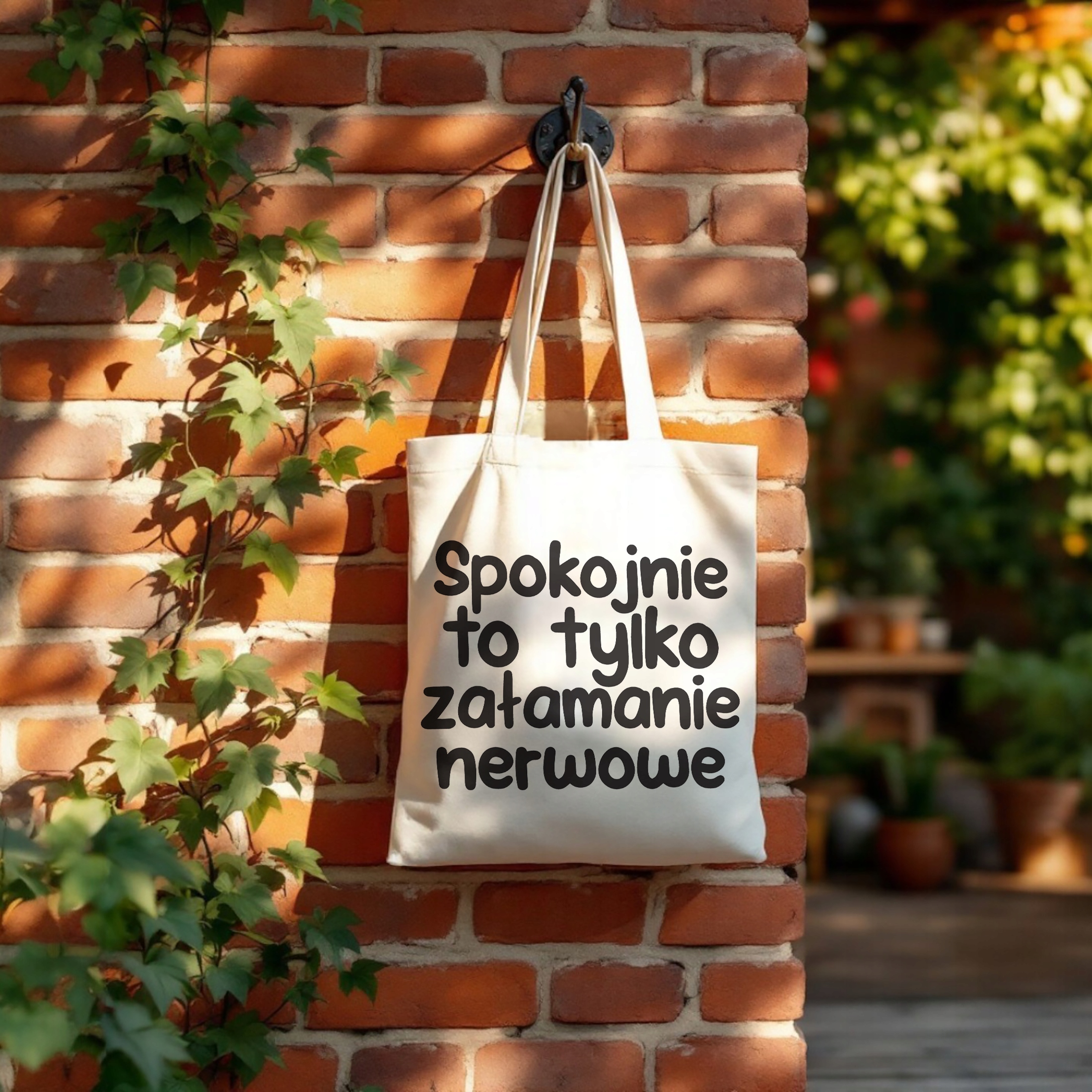 Torba bawełniana na zakupy Spokojnie To Tylko Załamanie Nerwowe Prezent