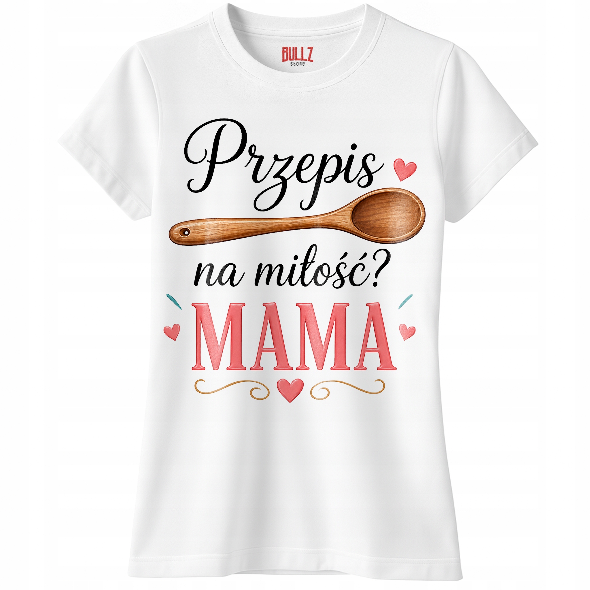 Koszulka biała damska Dzień Matki Dla Mamy Prezent Upominek r. S