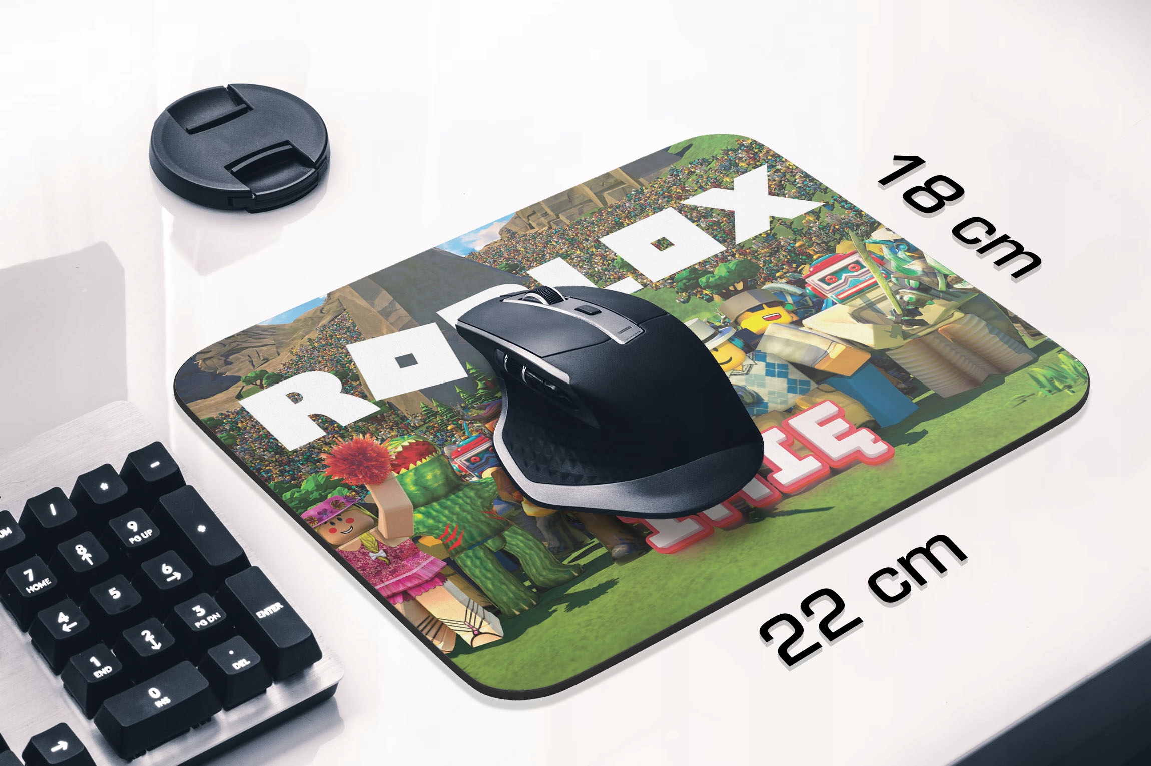 Zestaw Z Imieniem kubek + podkładka pod mysz 22×18 cm ROBLOX Dla Gracza