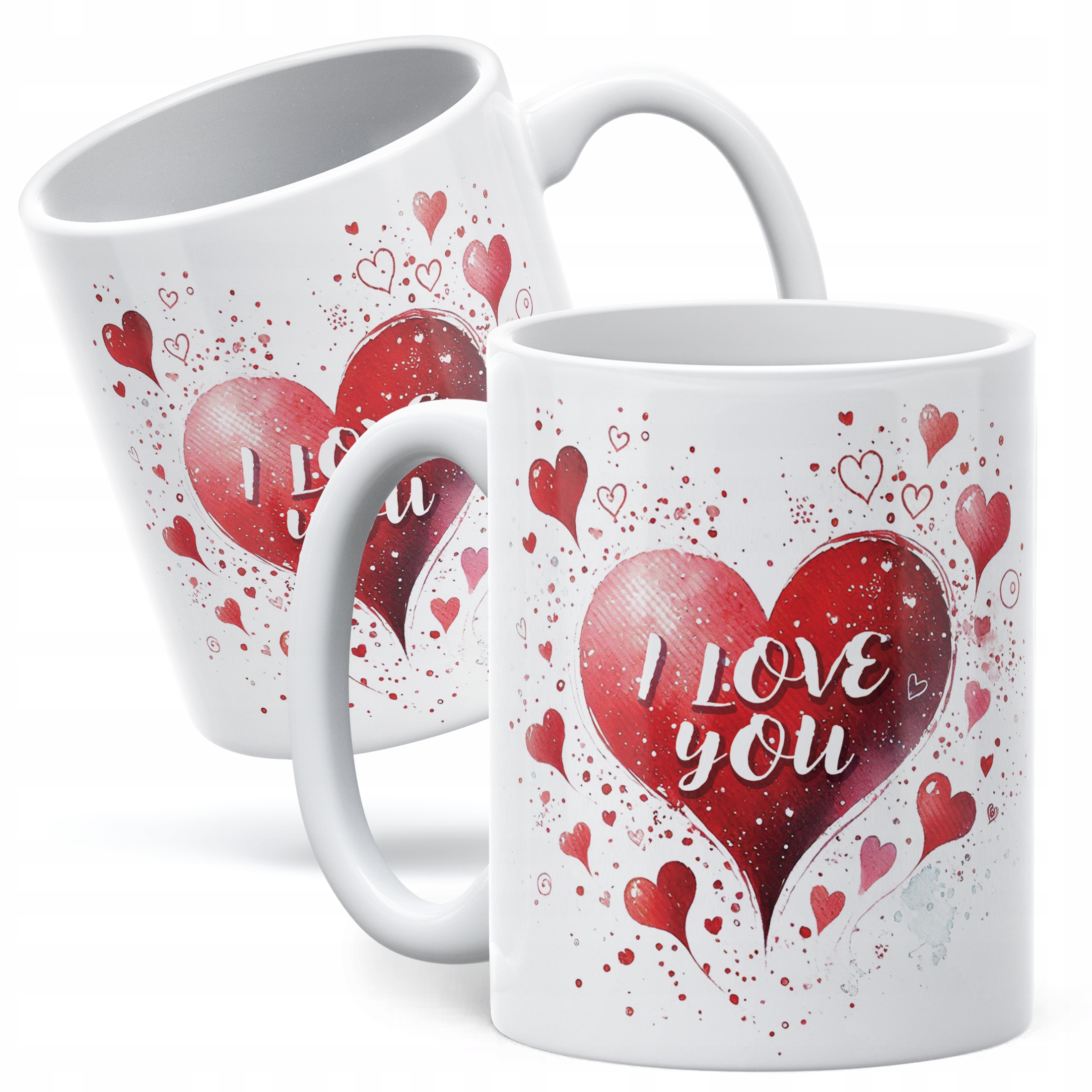 Kubek walentynkowy na Walentynki I Love You Serce Miłość Prezent Upominek
