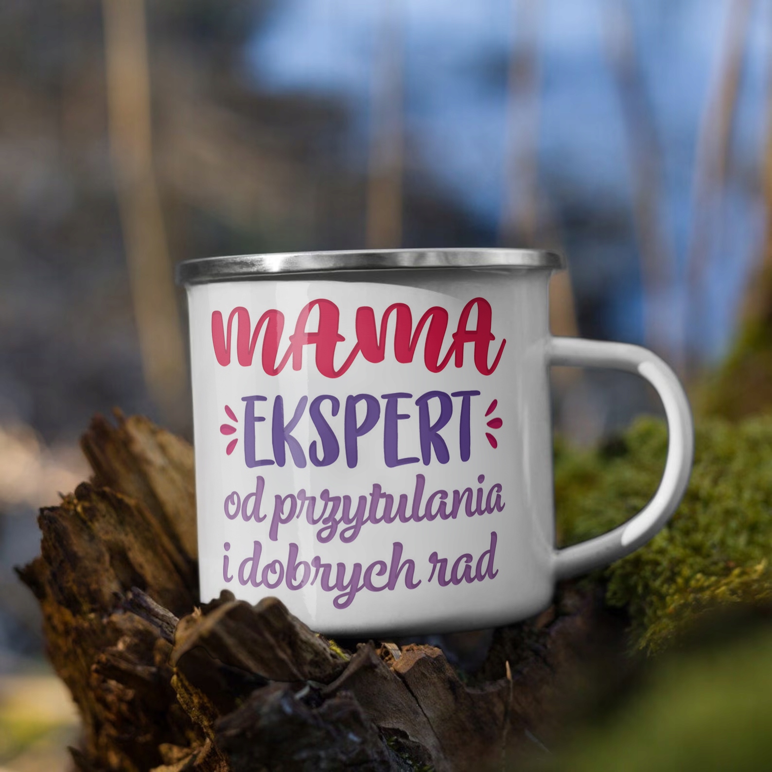 Emaliowany Kubek Garnuszek Dzień Matki Dla Mamy Prezent Mama Ekspert