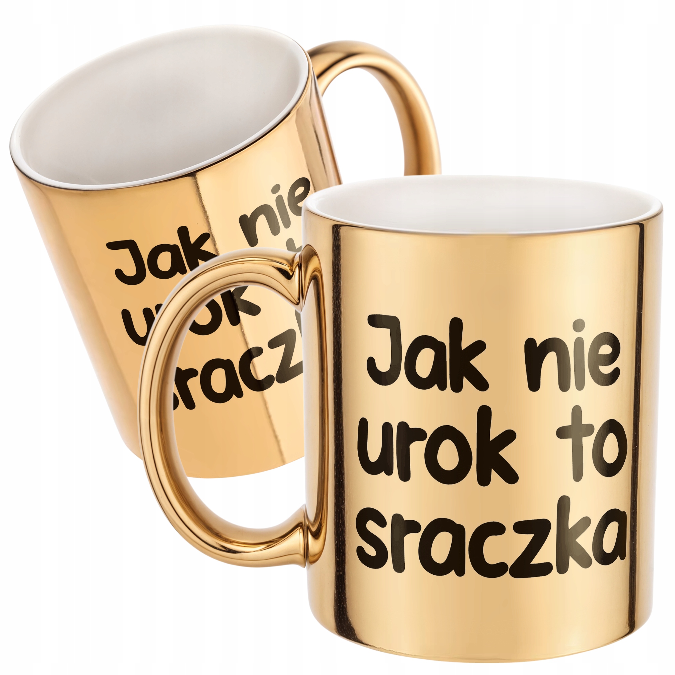 Złoty Kubek Jak Nie Urok To Sraczka Śmieszny Zabawny Prezent