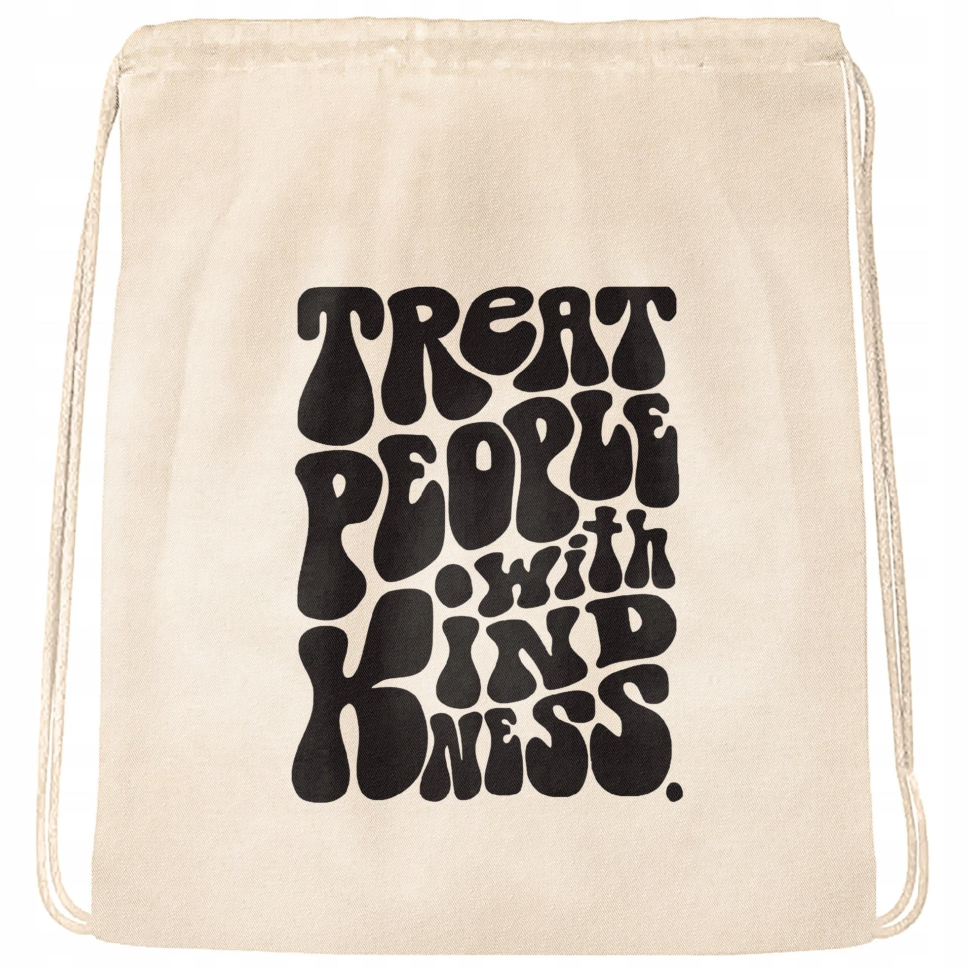 Plecak bawełniany 34×40 Harry Styles Treat People With Kindness