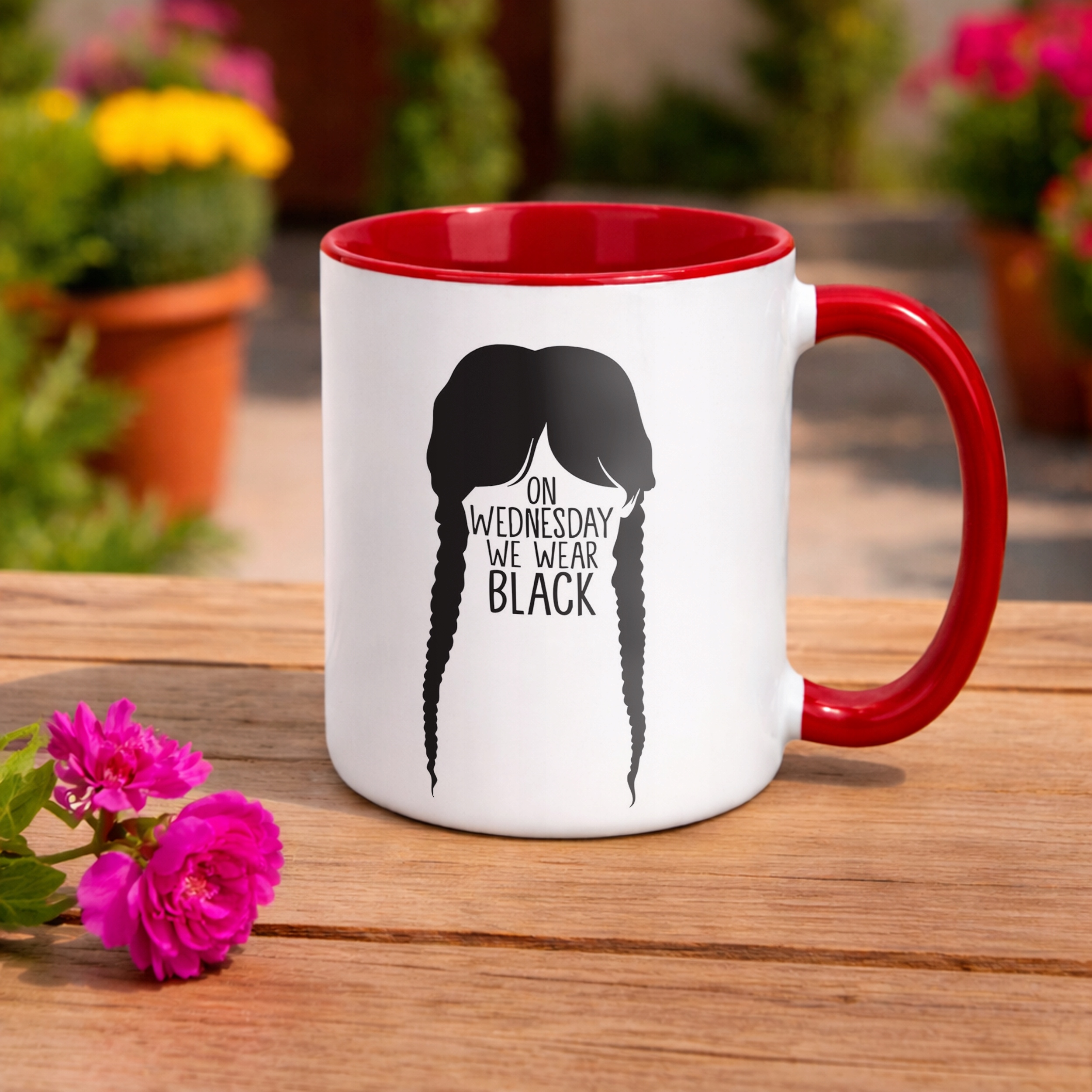 Kubek ceramiczny Nevermore Wednesday Addams Dla Fanów Prezent