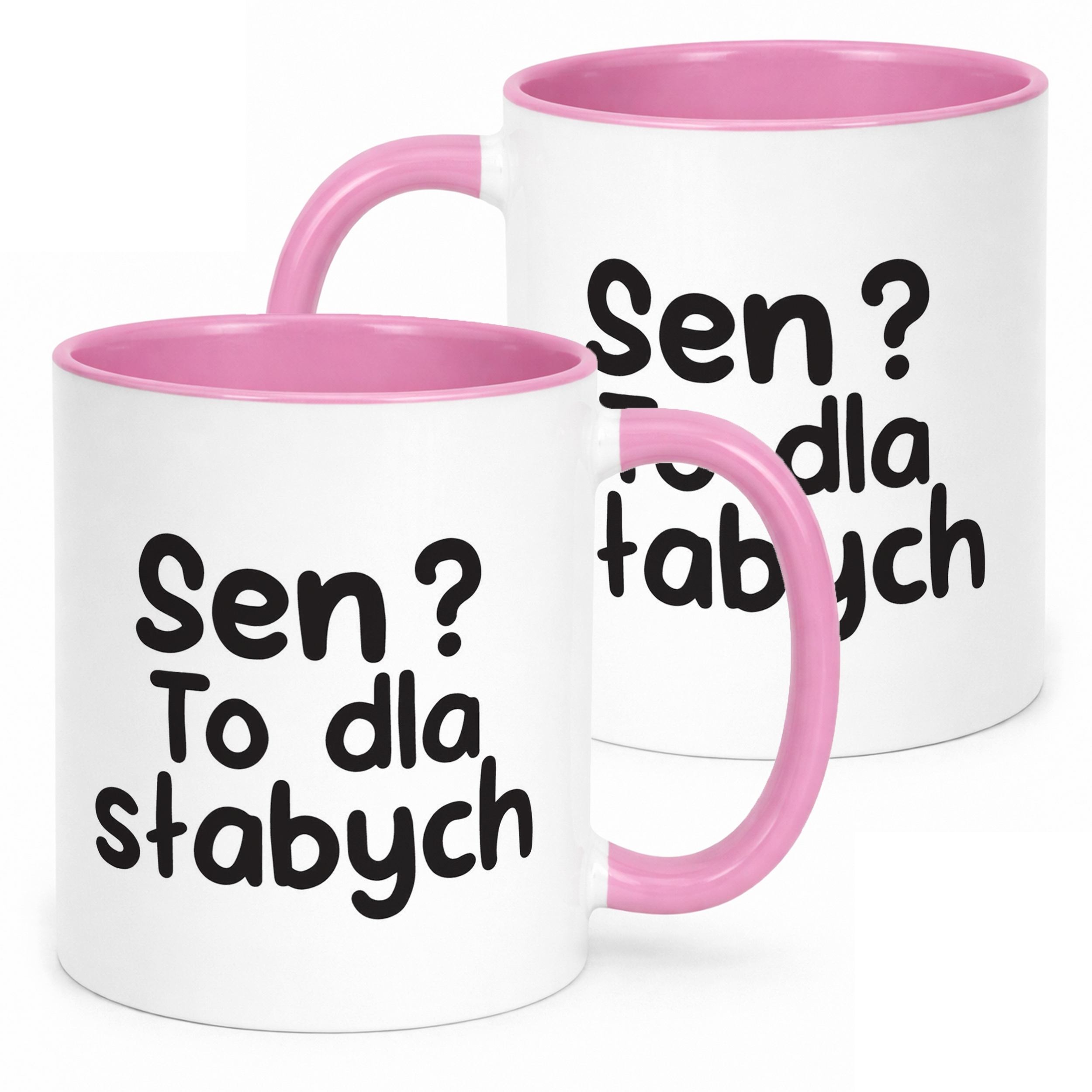 Kubek Różowy Sen To Dla Słabych Śmieszny Zabawny Prezent