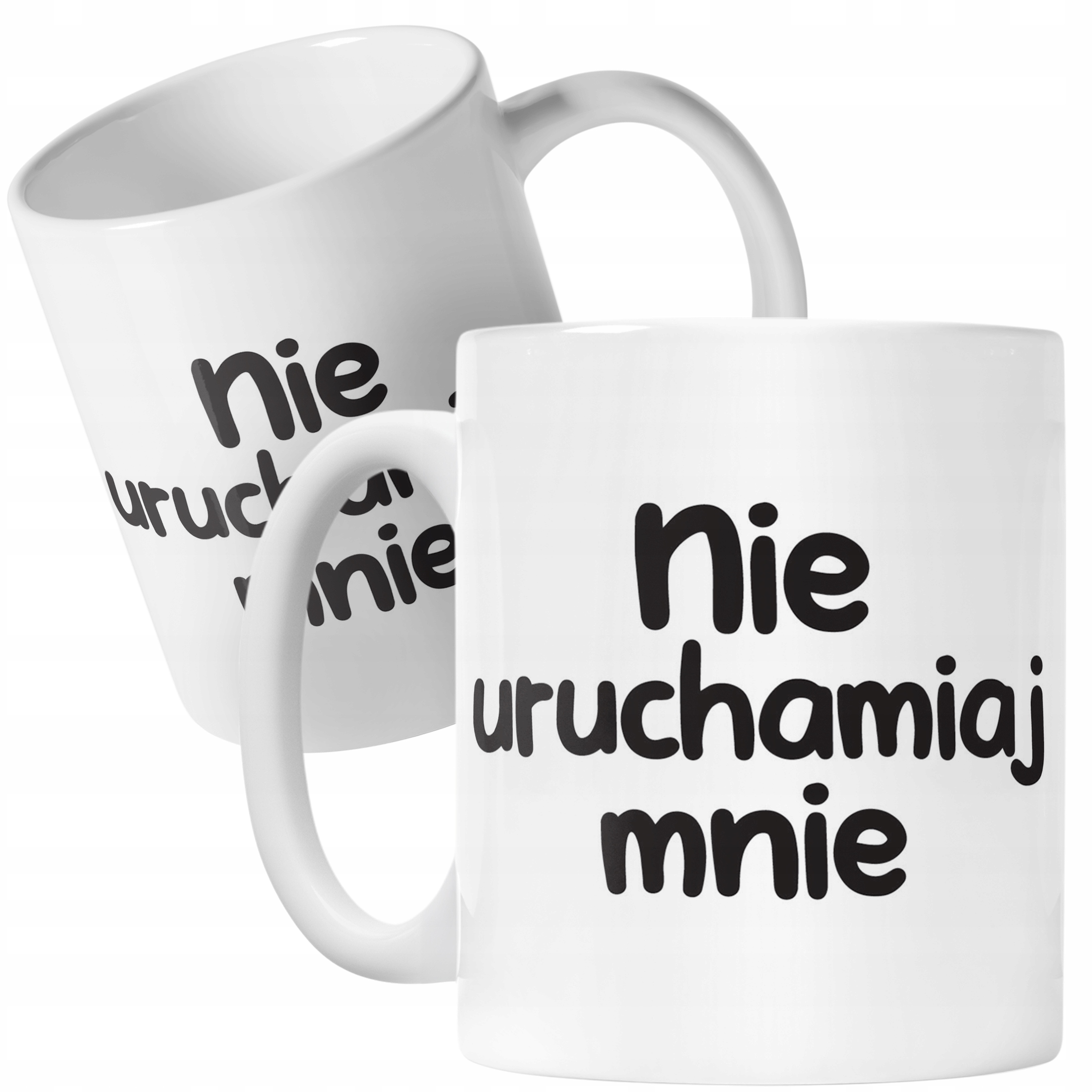 Kubek ceramiczn Nie Uruchamiaj Mnie Śmieszny Zabawny Prezent