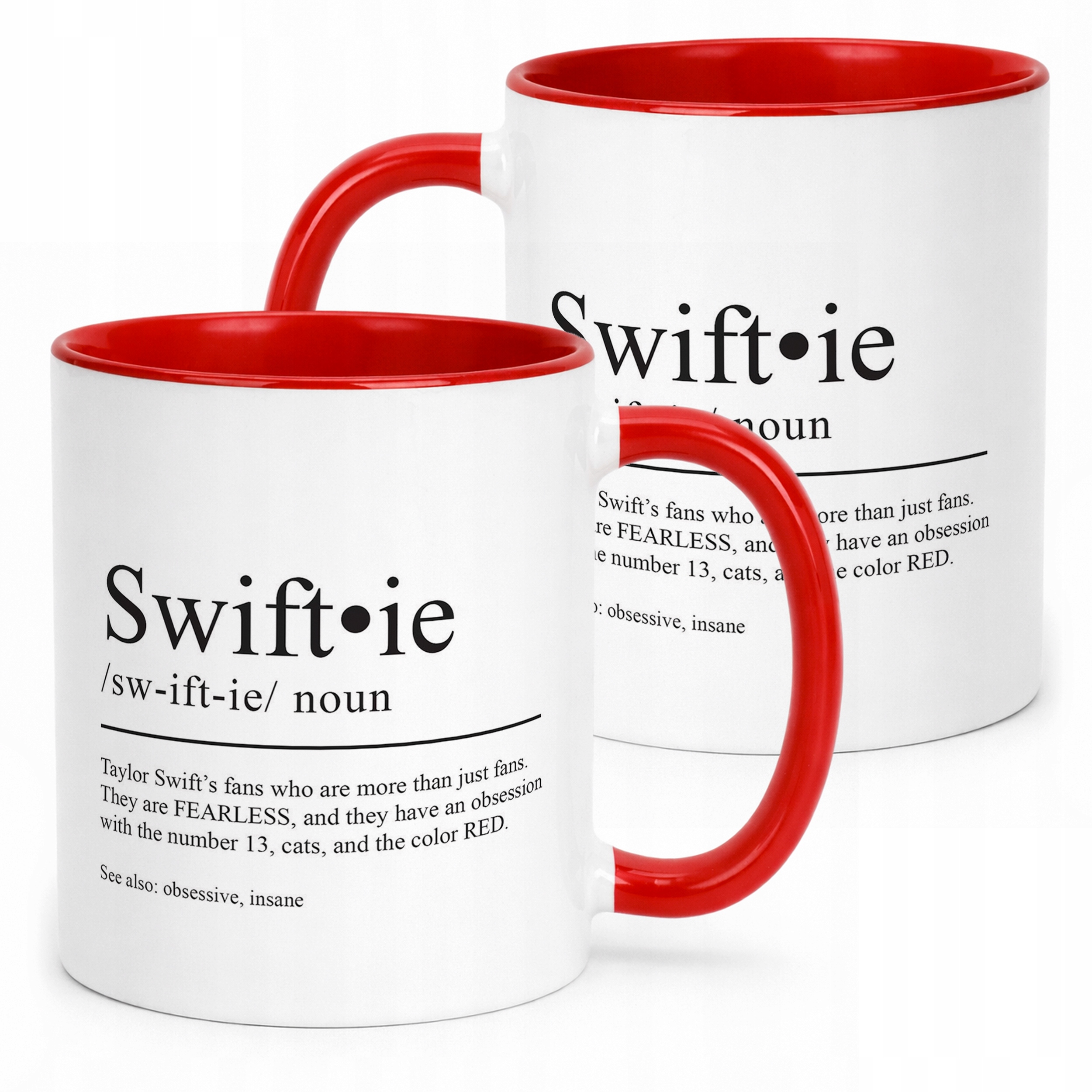 Kubek Czerwony Taylor Swift Swiftie Dla Fanów Prezent Upominek