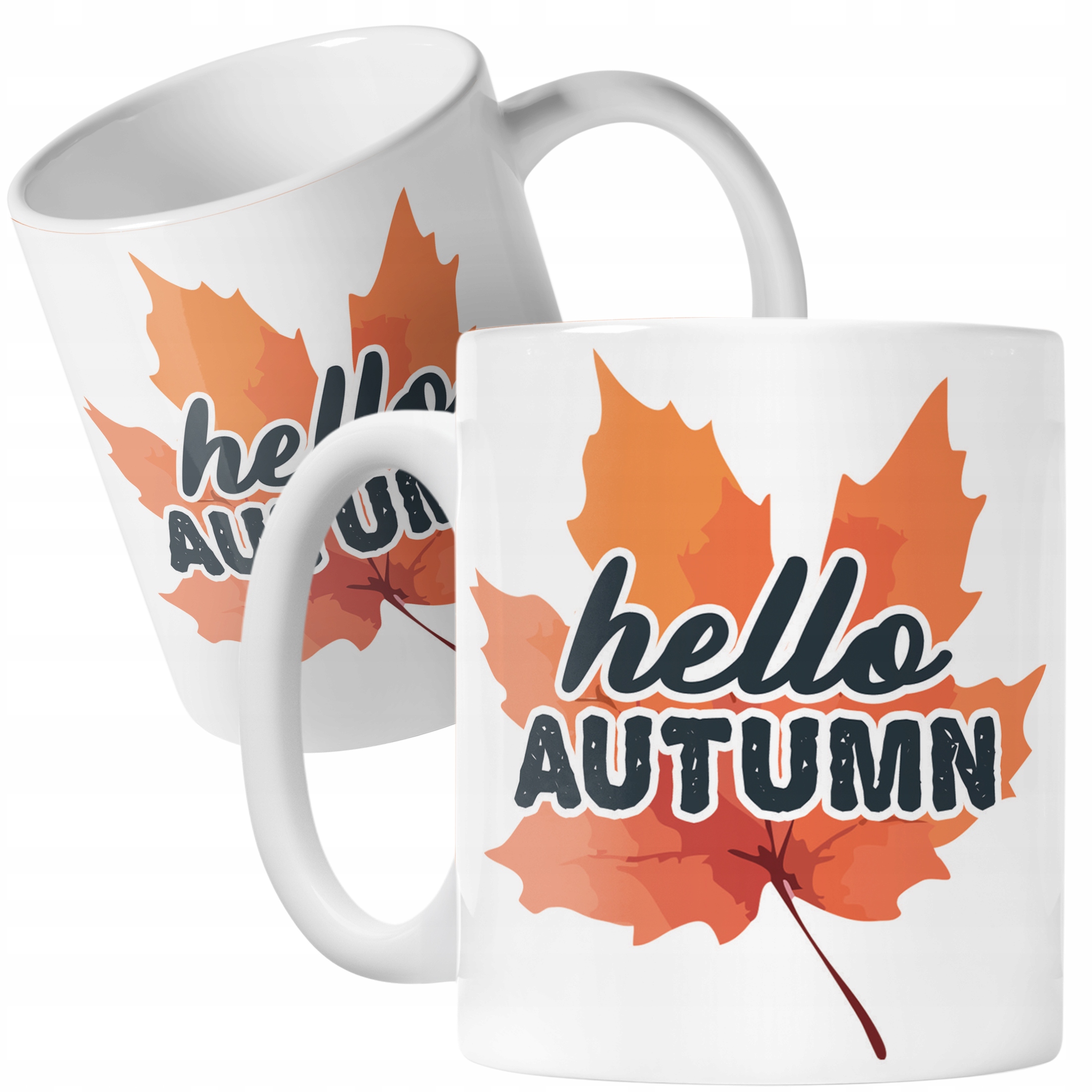 Kubek ceramiczny Jesienny Jesień Hello Autumn Liść Prezent