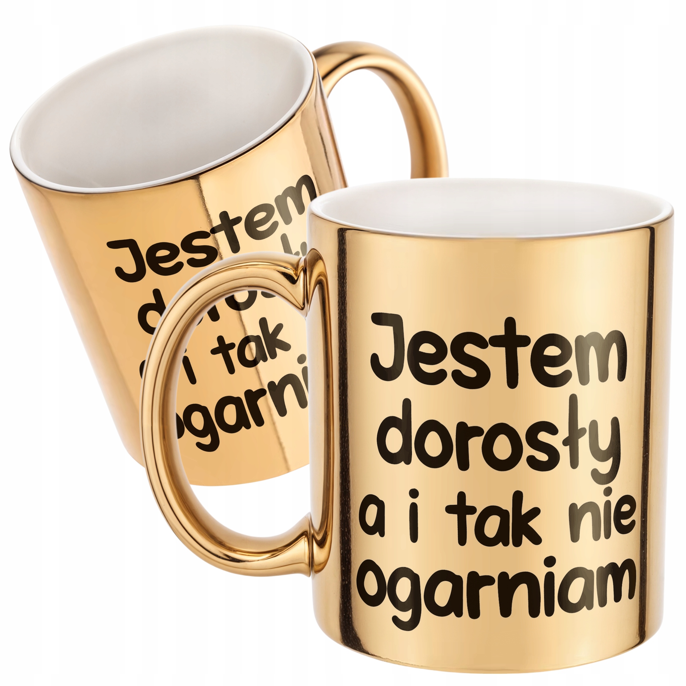Złoty Kubek Jestem Dorosły Nie Ogarniam Śmieszny Zabawny Prezent