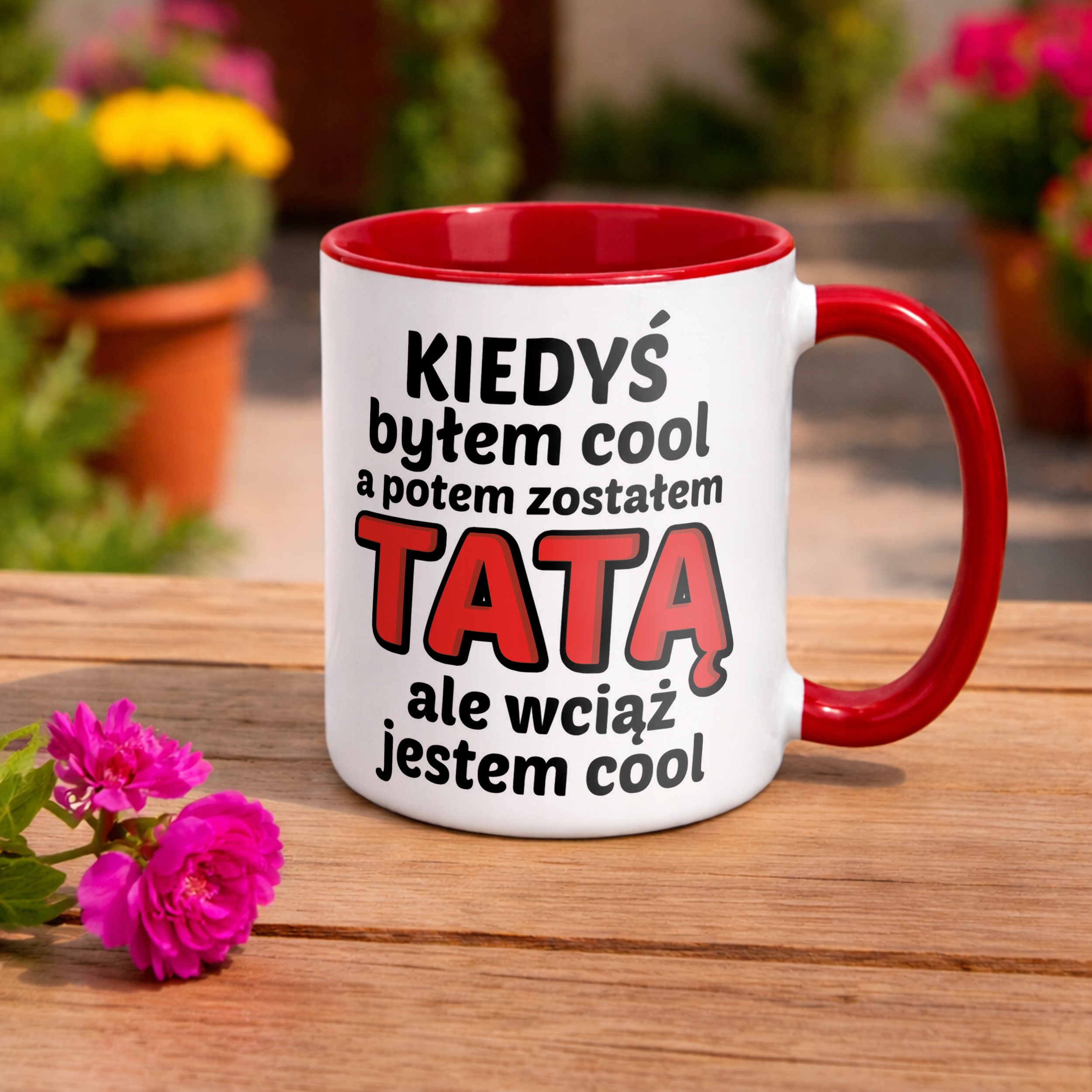 Kubek ceramiczny Dzień Ojca Dla Taty Kiedyś Byłem Cool Prezent