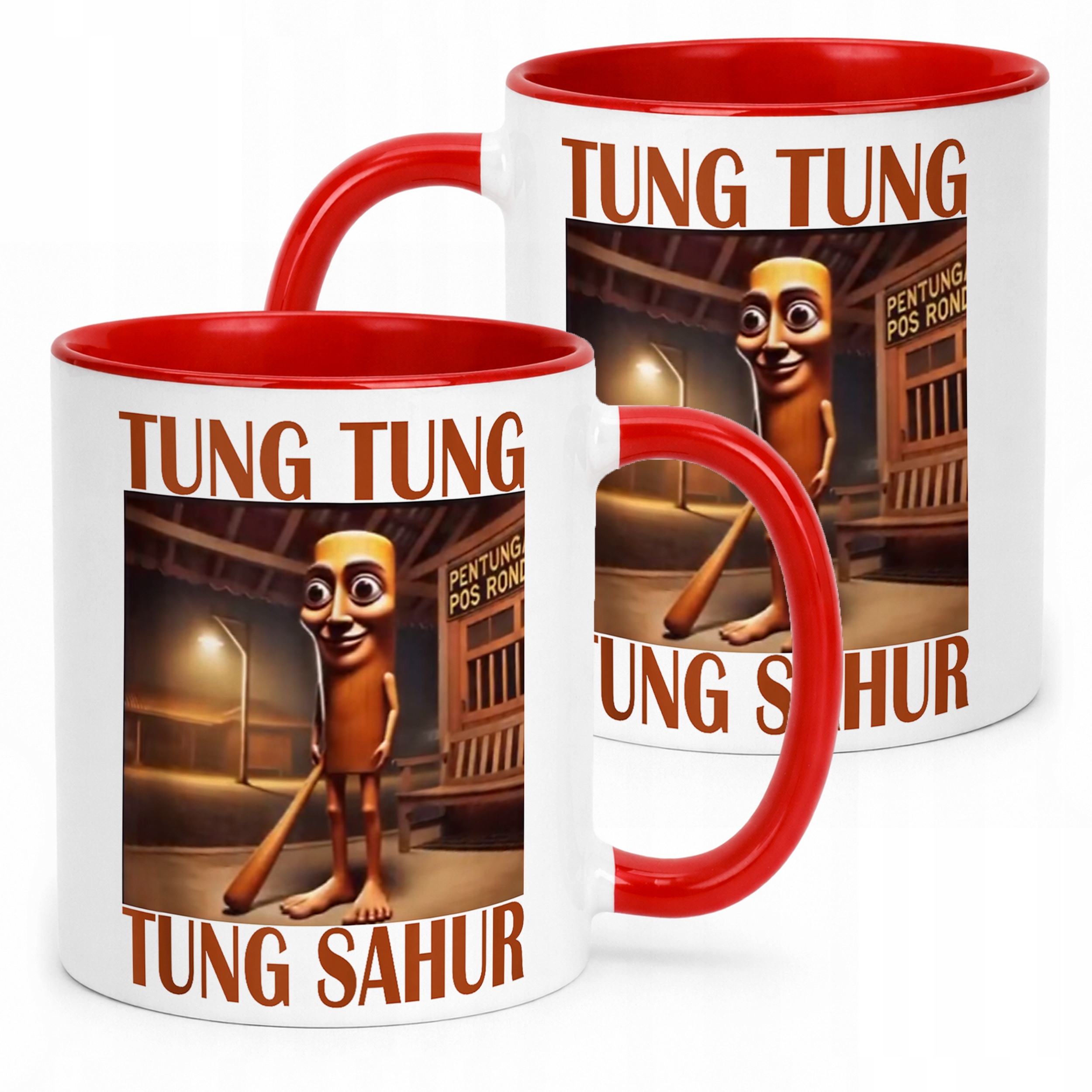 Kubek ceramiczny Tung Tung Sahur viral tiktok brainrot mem