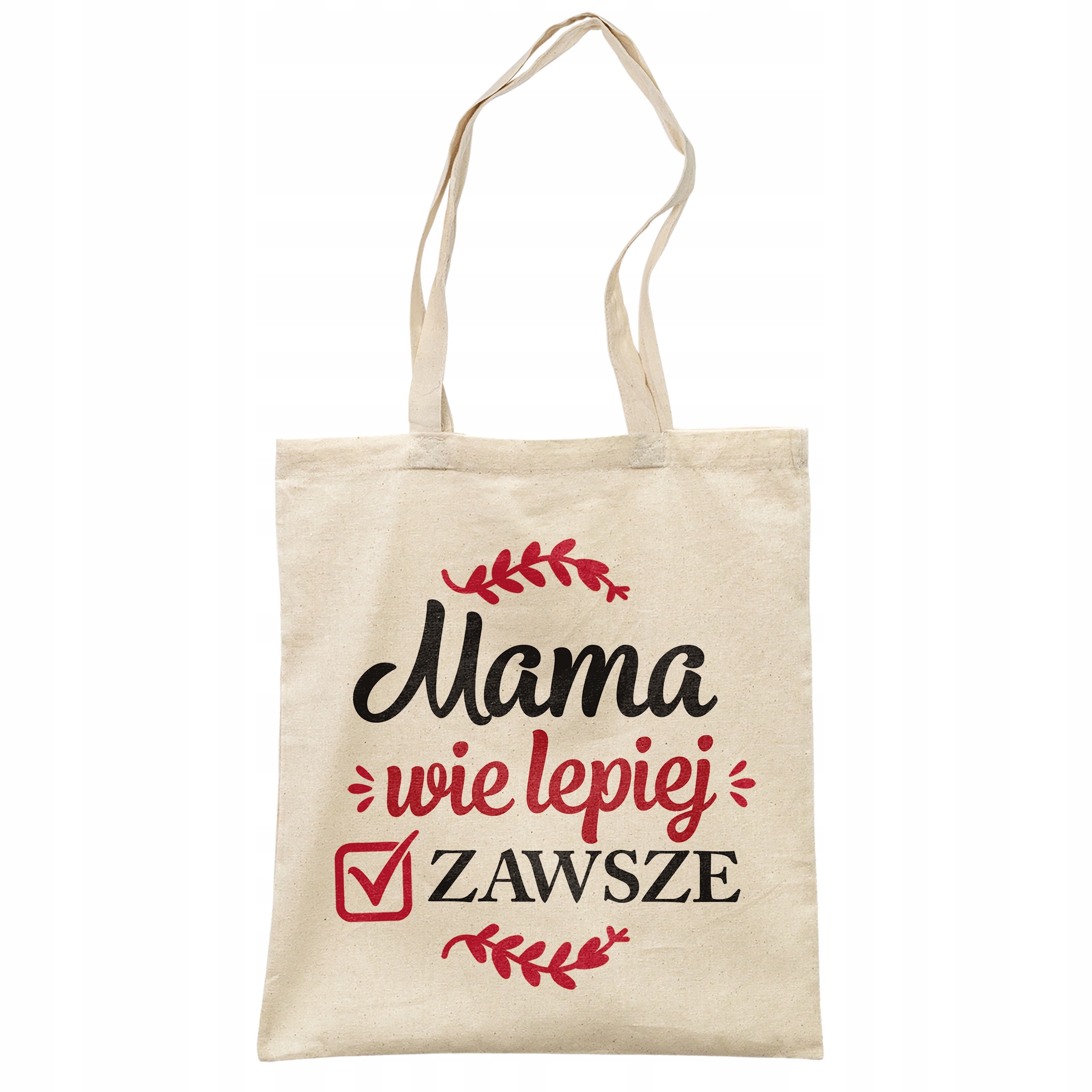 Torba bawełniana na zakupy Dzień Matki Dla Mamy Prezent Mama Wie Lepiej