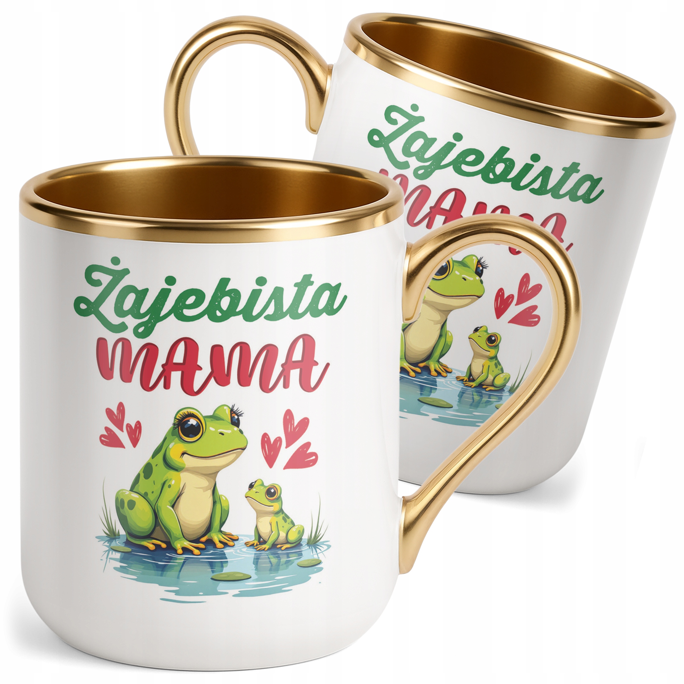 Kubek Premium Złoty Dzień Matki Dla Mamy Prezent Upominek Żajebista Mama